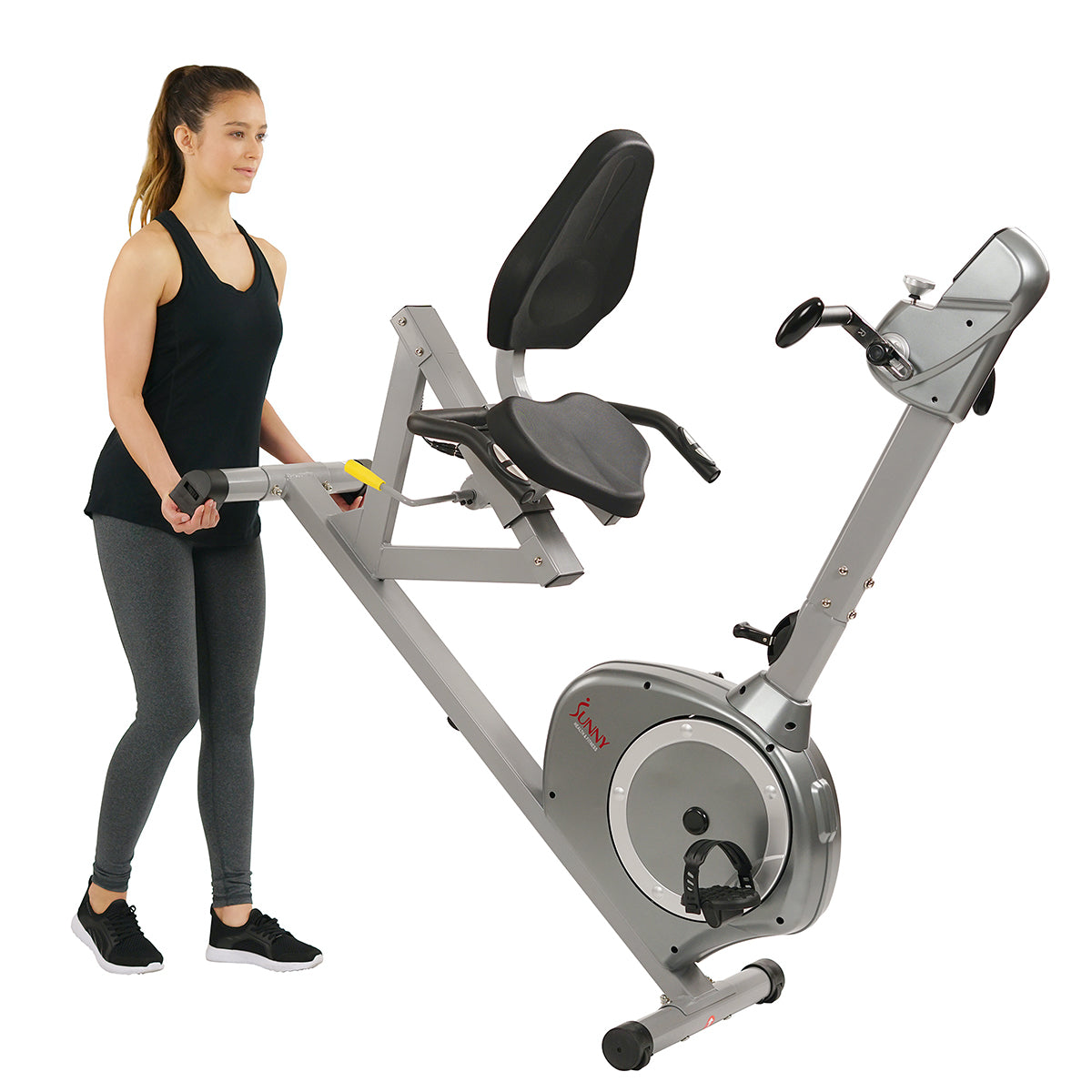  Magnetic Recumbent Exercise Bike with Moving Arms Exerciser w/ 350 LB High Weight Capacity、mySite、ghnorth