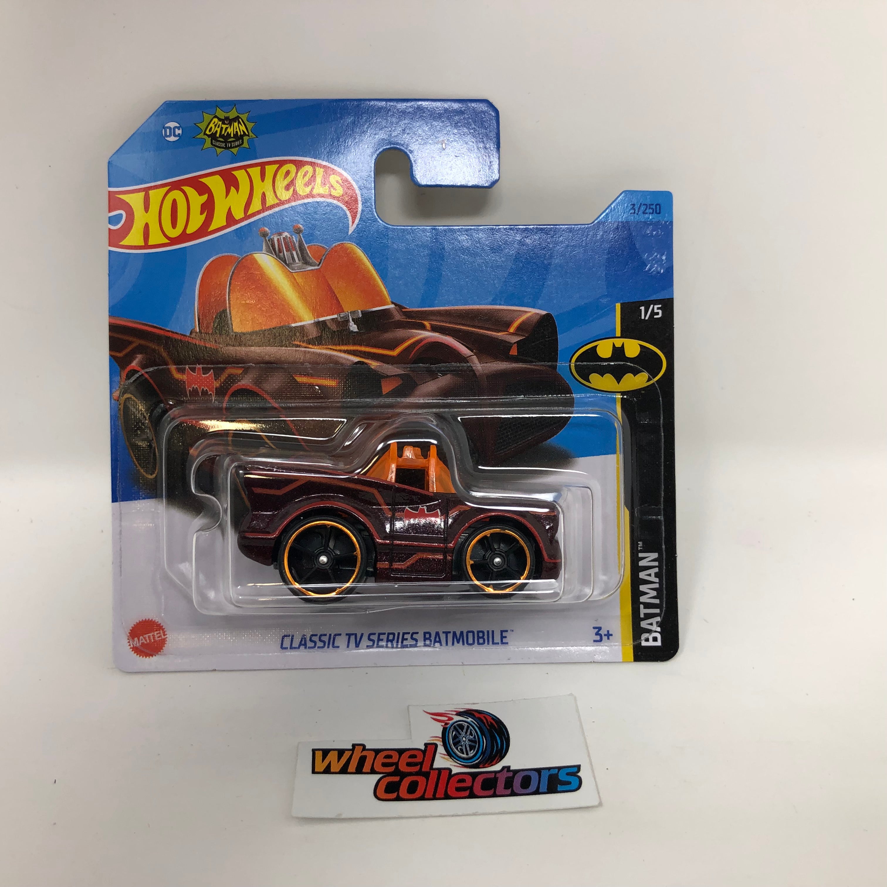 Classic TV Series Batmobile #3 * Burgundy * 2023 Hot Wheels Case A Release Short Card、mySite、hgirdovlk