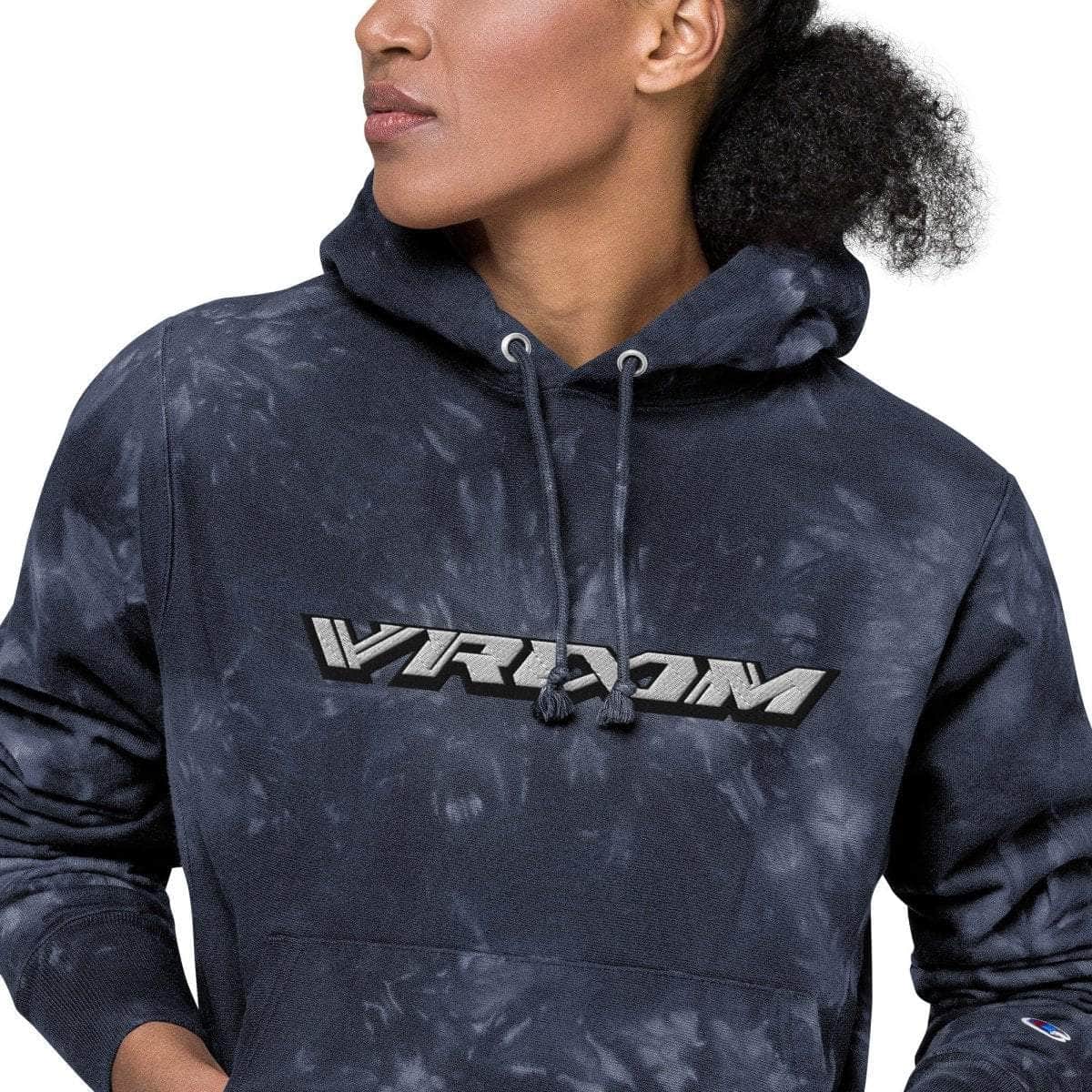  VROOM x For The Dub Embroidered Unisex Champion Tie-Dye hoodie、mySite、merchandisen