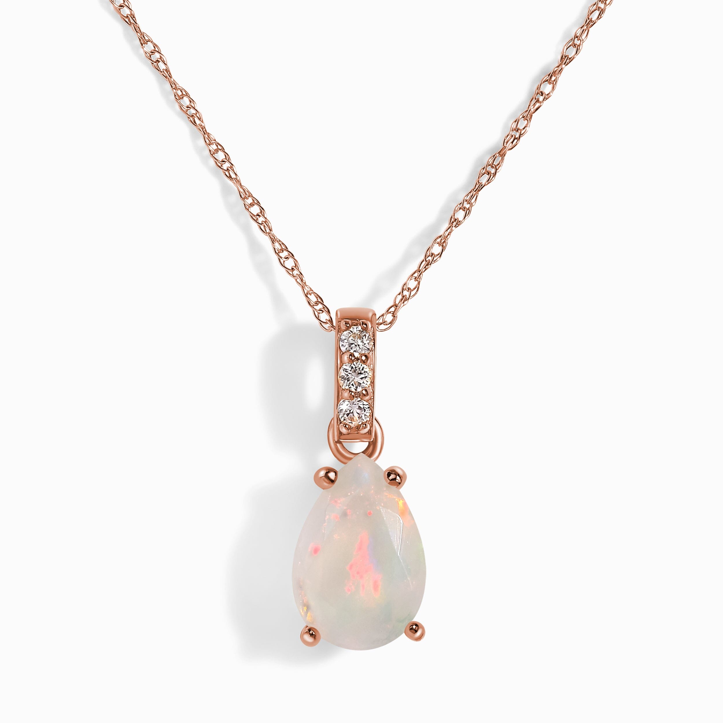 Opal Diamond Necklace Sway - October Birthstone、mySite、hinf8tx79