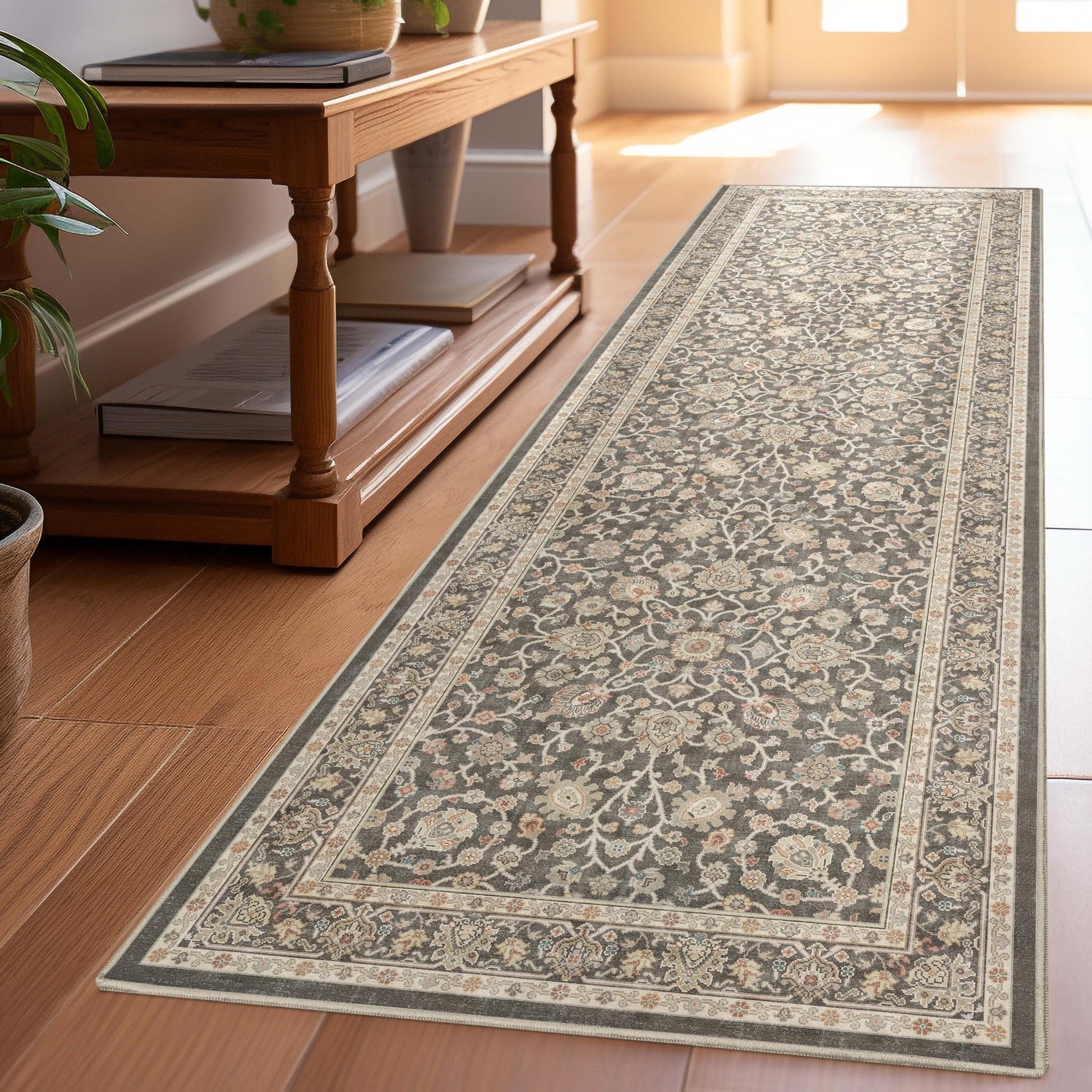 Rome Vintage Oriental Floral Flat-Weave Rug、mySite、gigharbornorthrealestate