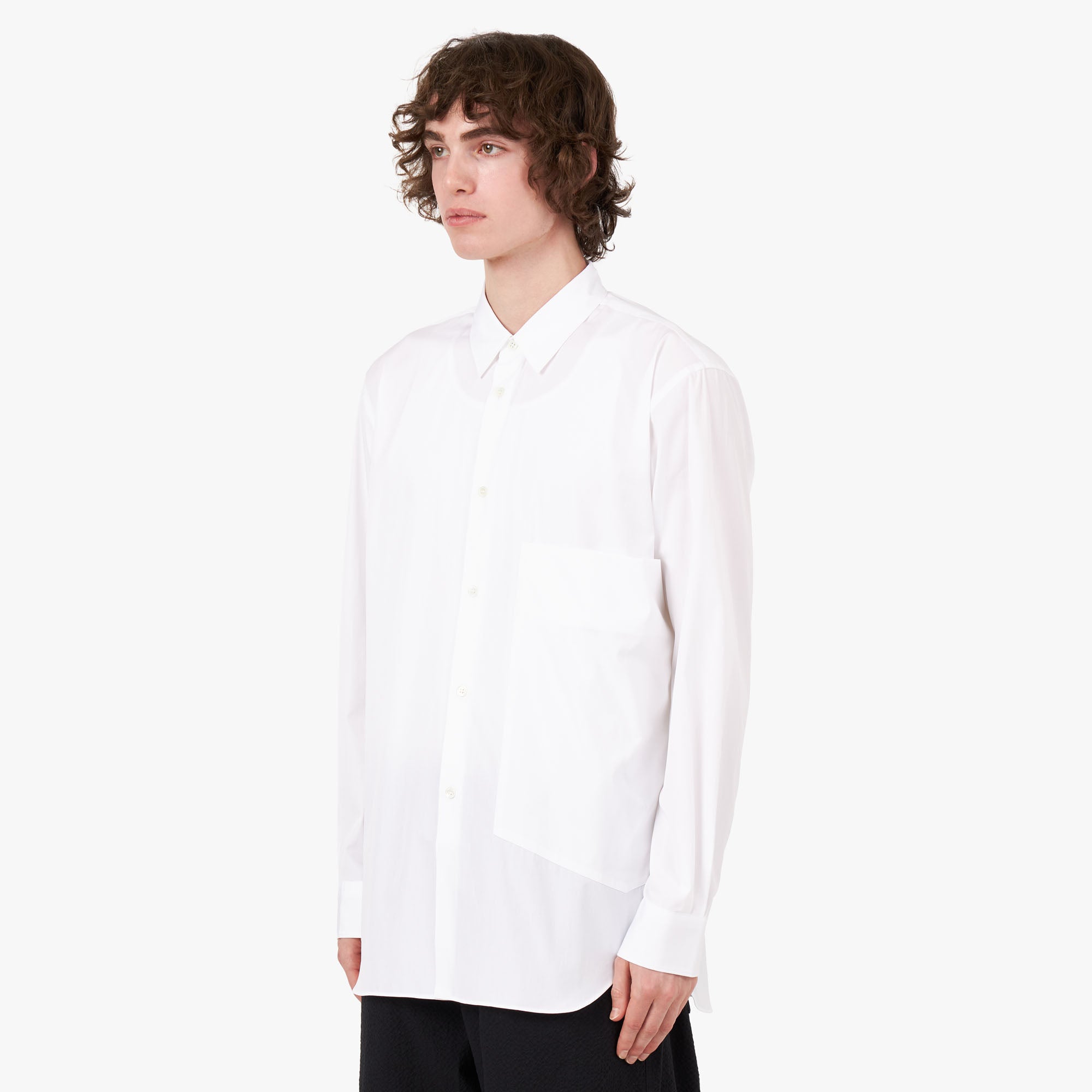  COMME des GARÇONS SHIRT Oversized Pocket Shirt / White、mySite、merchandisen
