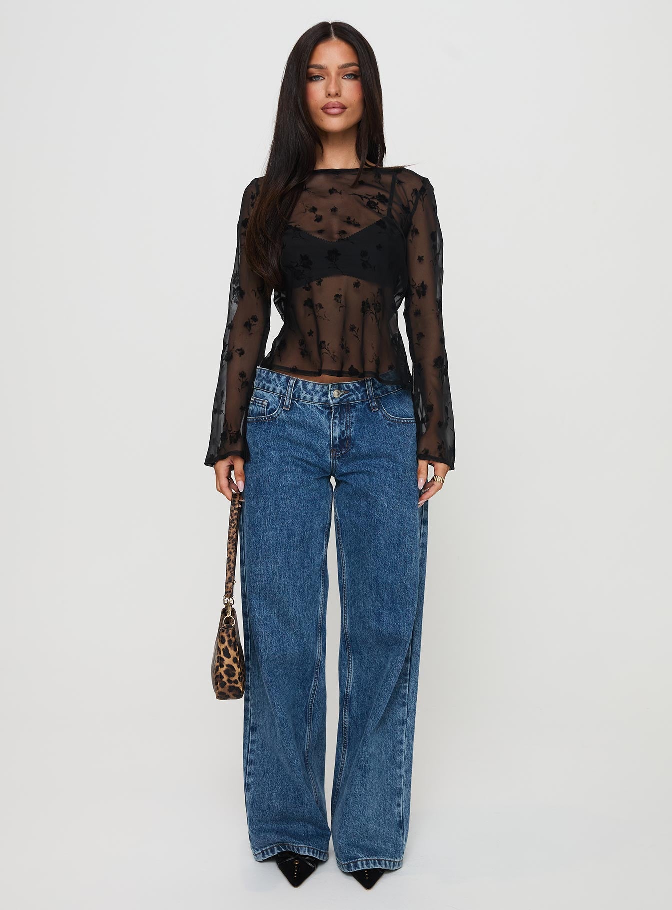 Broken Clocks Long Sleeve Top Black、mySite、solidvoid