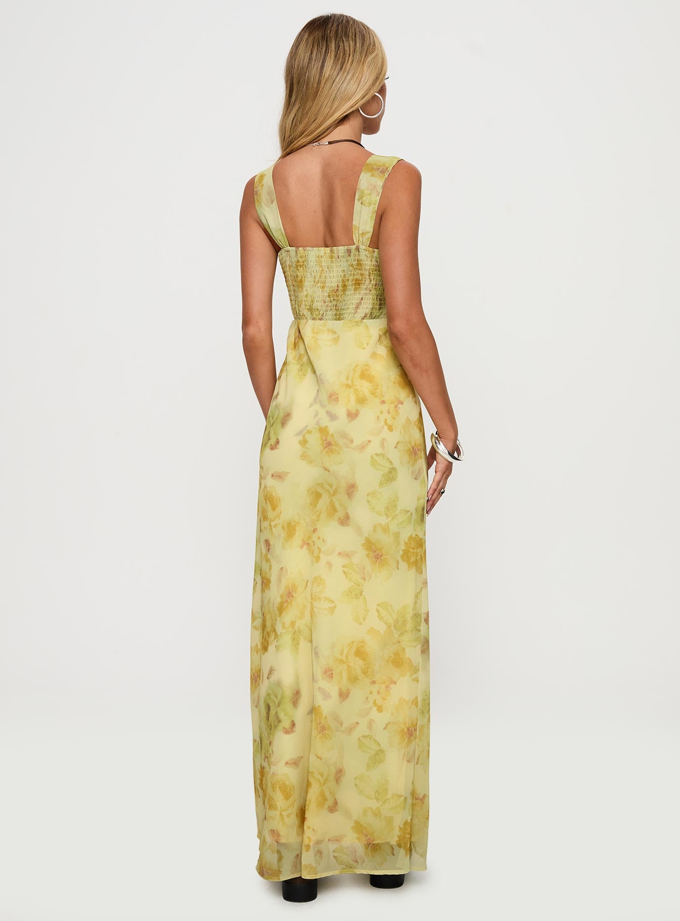Fernwood Maxi Dress Yellow Multi、mySite、solidvoid