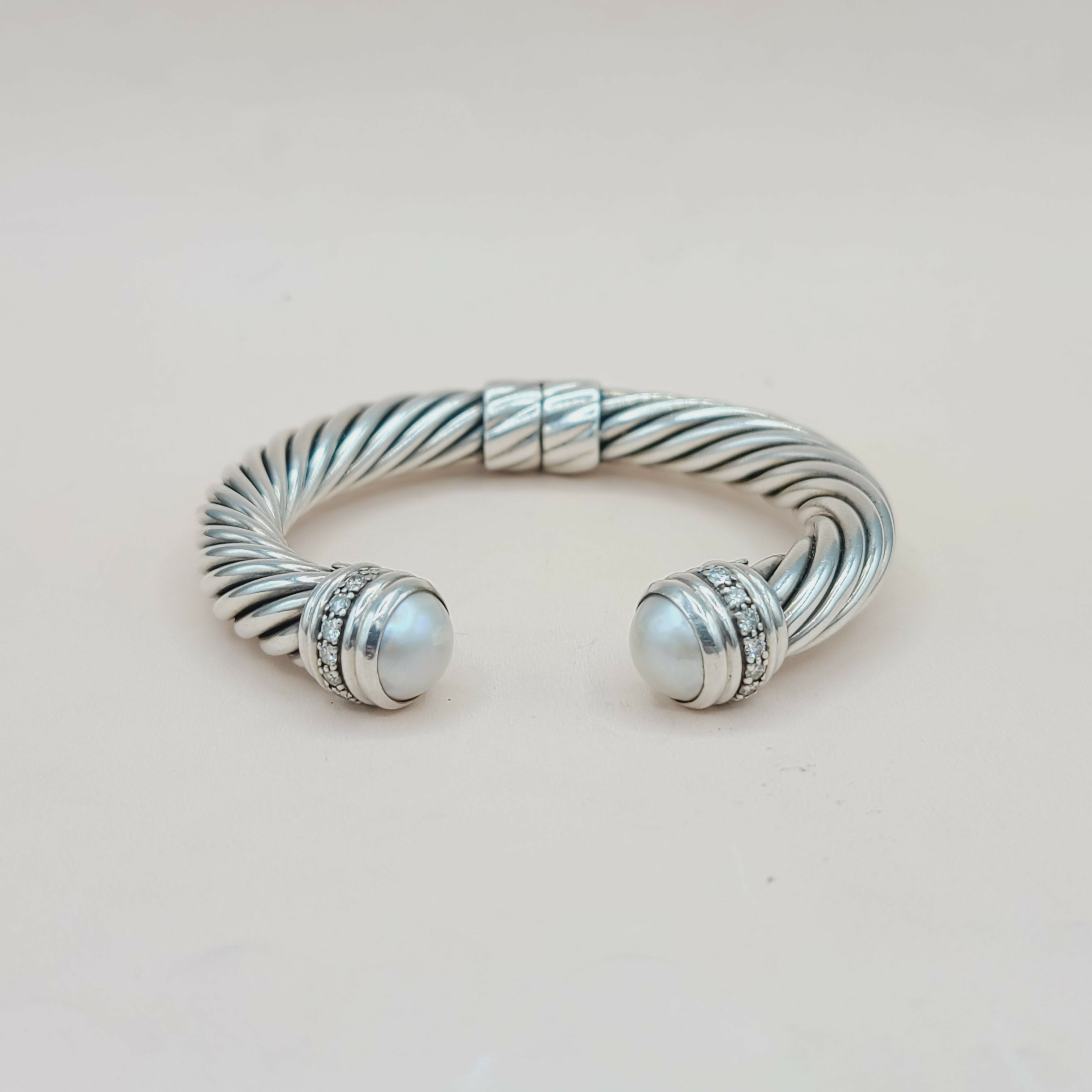 David Yurman Bracelet 10mm Pearl & Diamonds、mySite、hinf8tx79