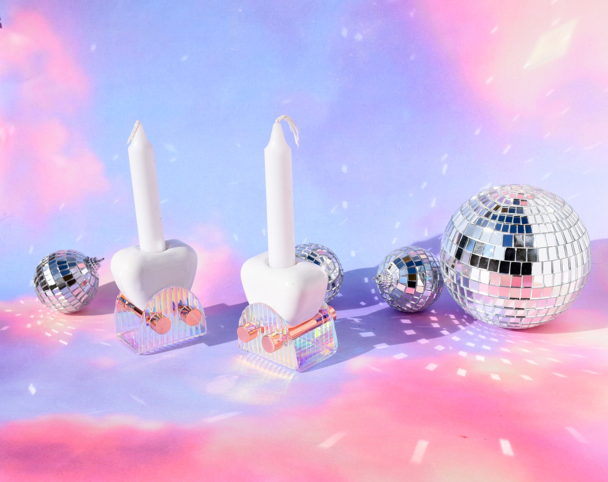 Iridescent Shabbat Candlesticks、mySite、topwebapps