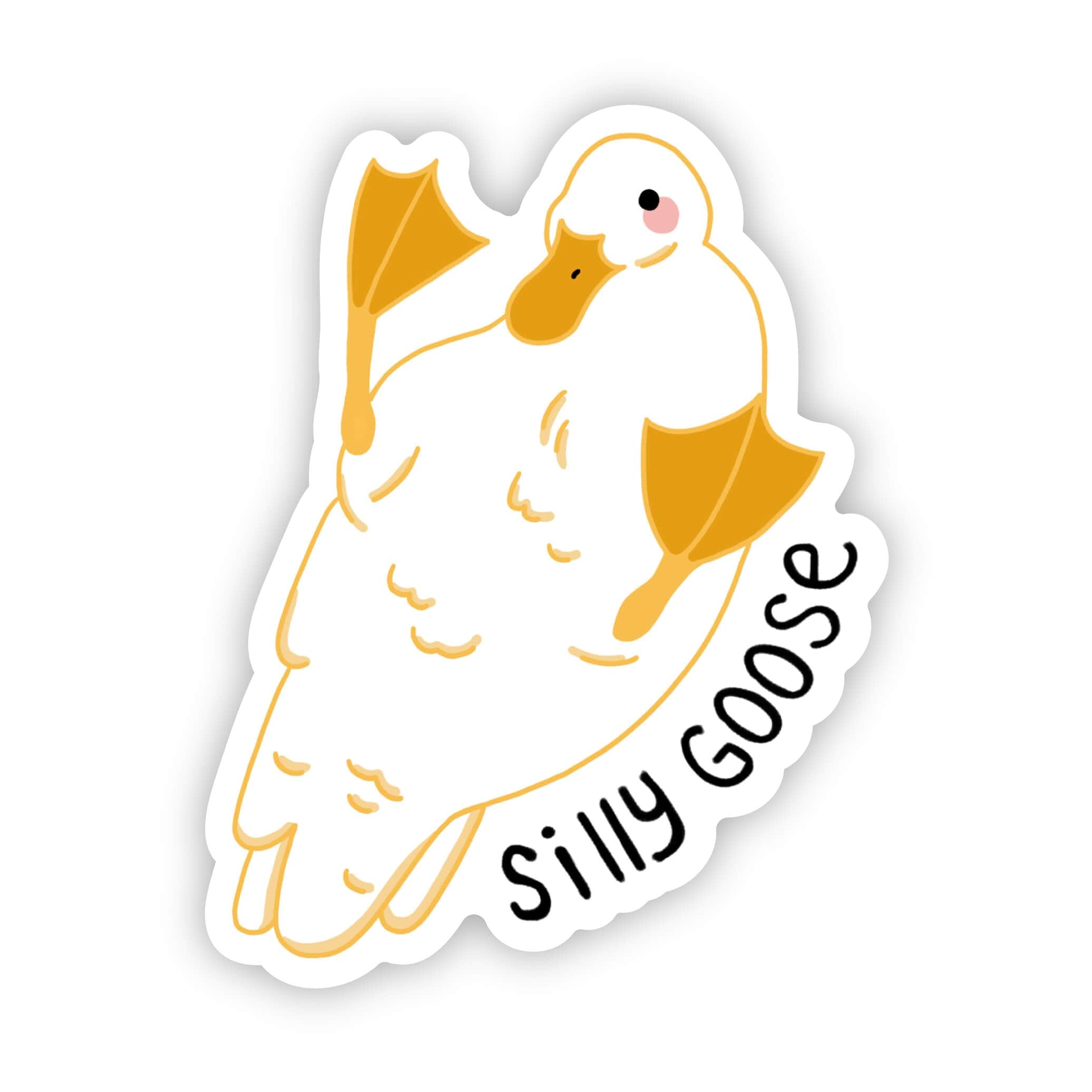  Silly goose animal pun sticker、mySite、elrpsem3k