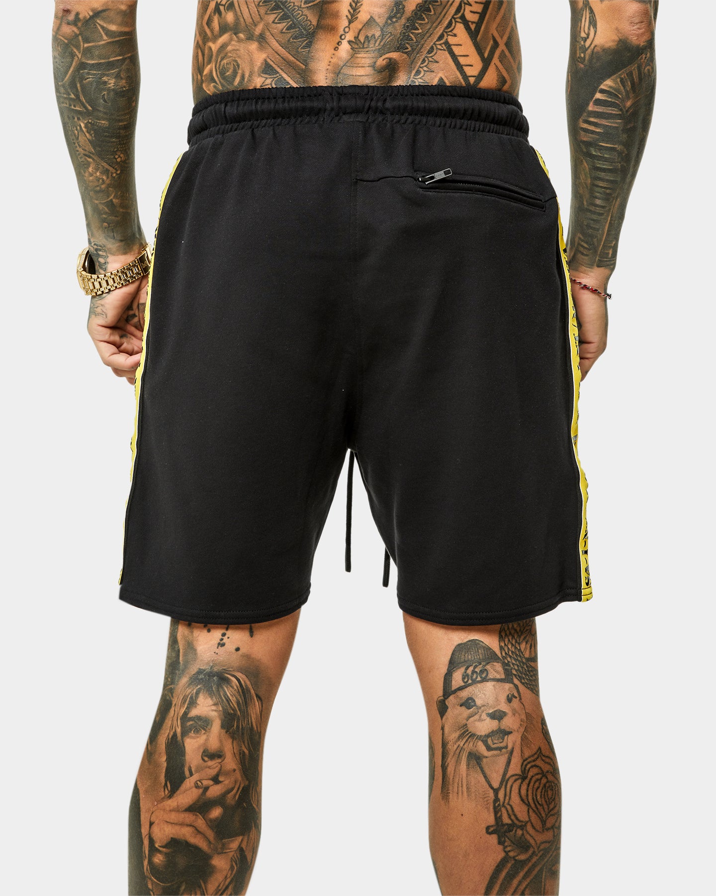 Saint Morta Monolith Sport Track Shorts Black/Yellow、mySite、zt4zffjzw