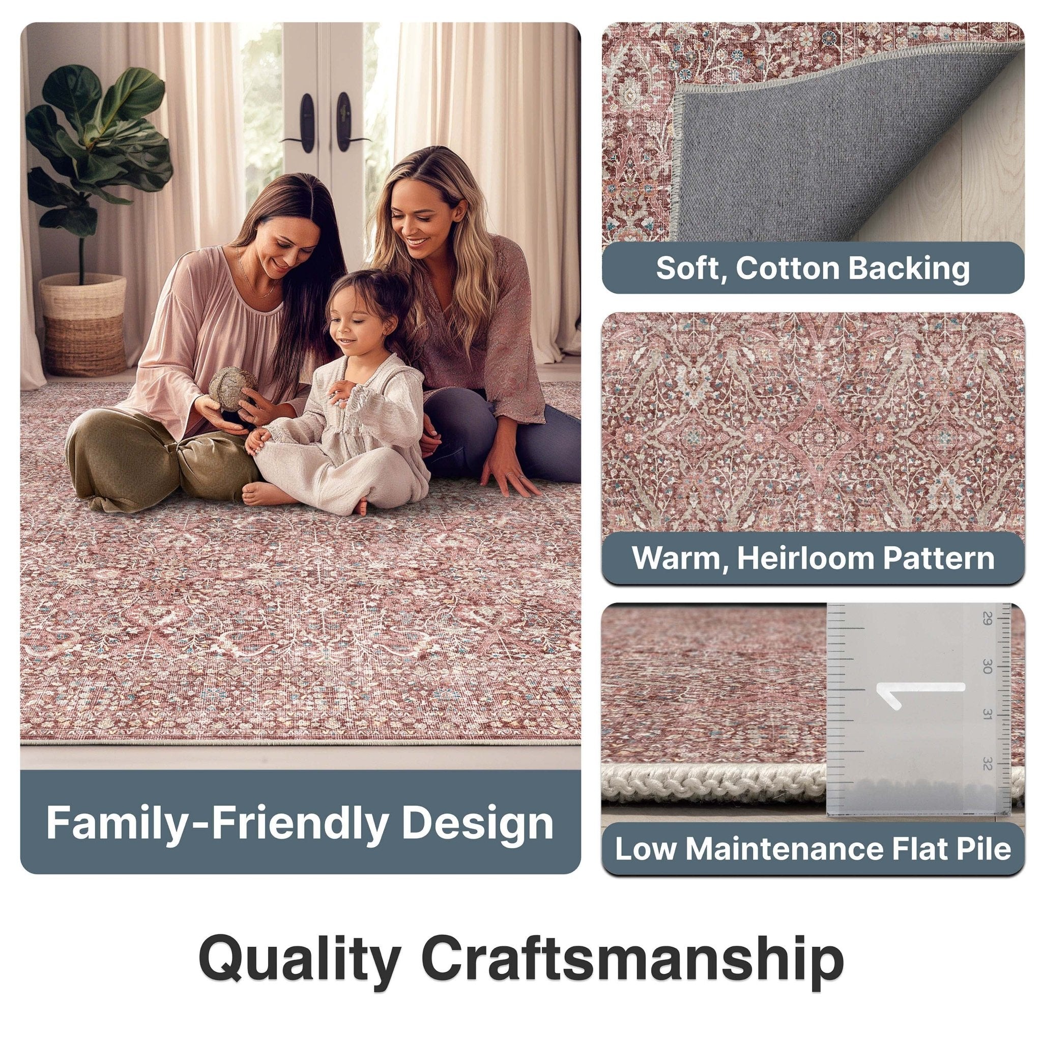 Isolde Vintage Persian Oriental Flat-Weave Rug、mySite、gigharbornorthrealestate