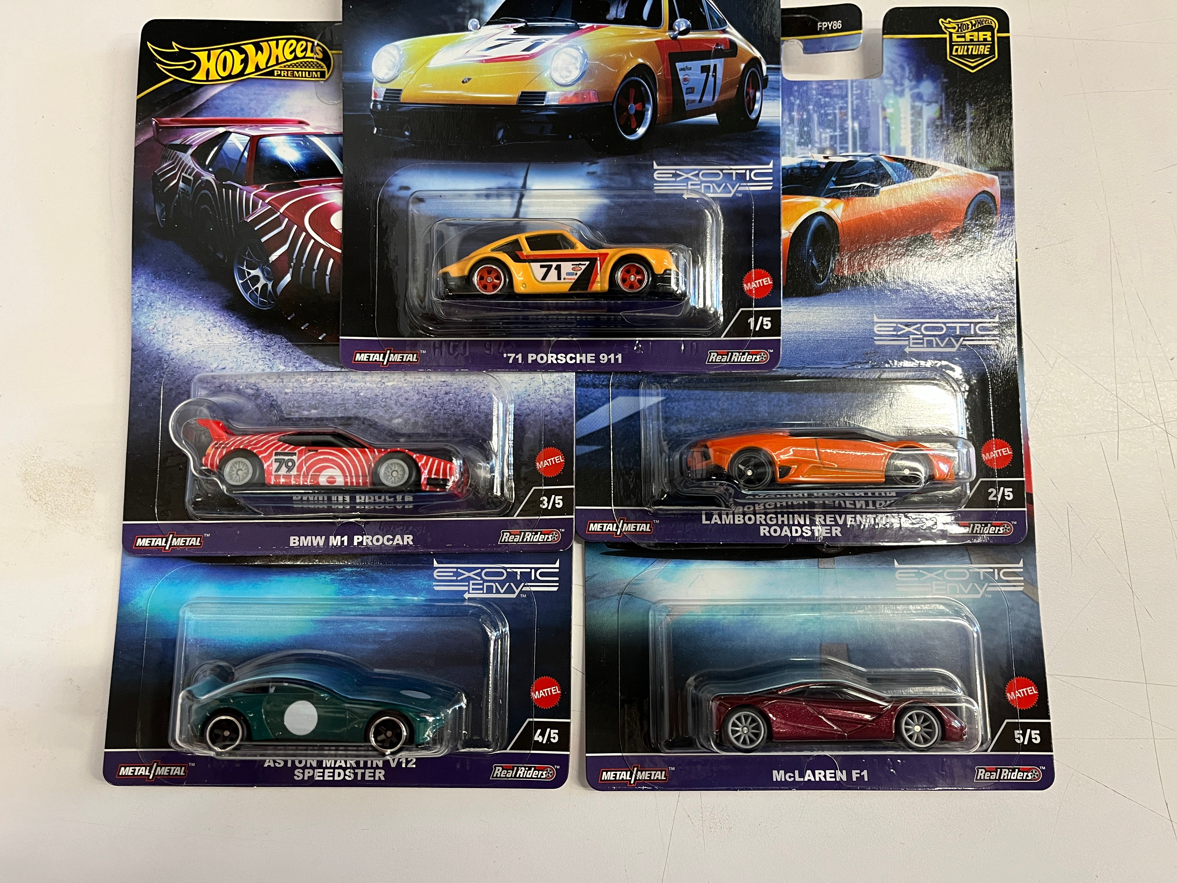 Exotic Envy 3 * Complete 5 Car Set * 2024 Hot Wheels Car Culture、mySite、hgirdovlk
