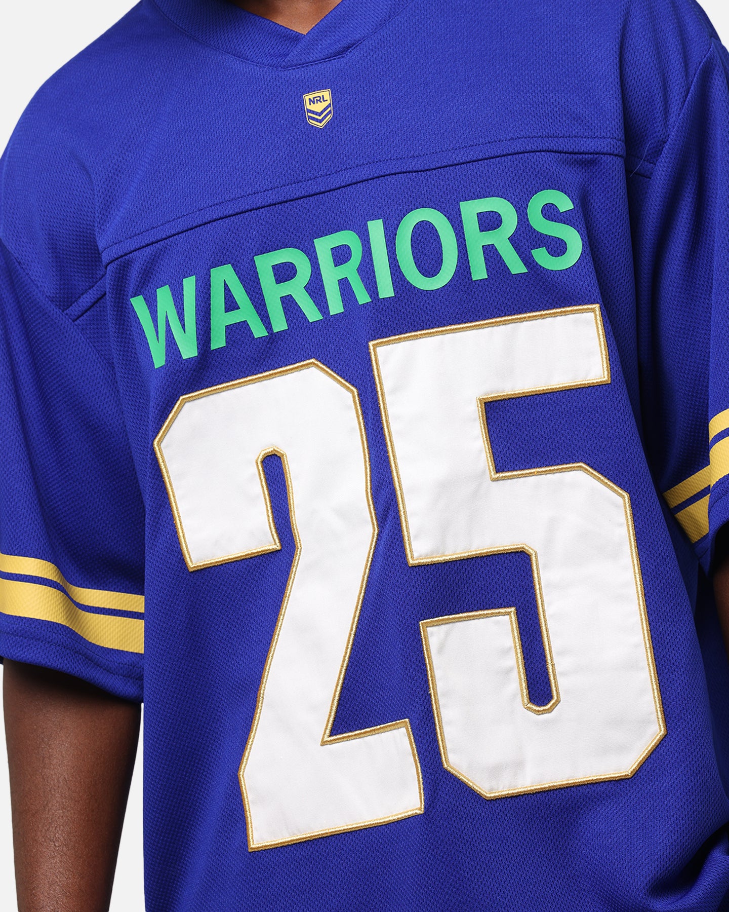 Bleacher Athletic New Zealand Warriors NRL 2025 Las Vegas Round Grid Iron T-Shirt Official Team Colour、mySite、zt4zffjzw