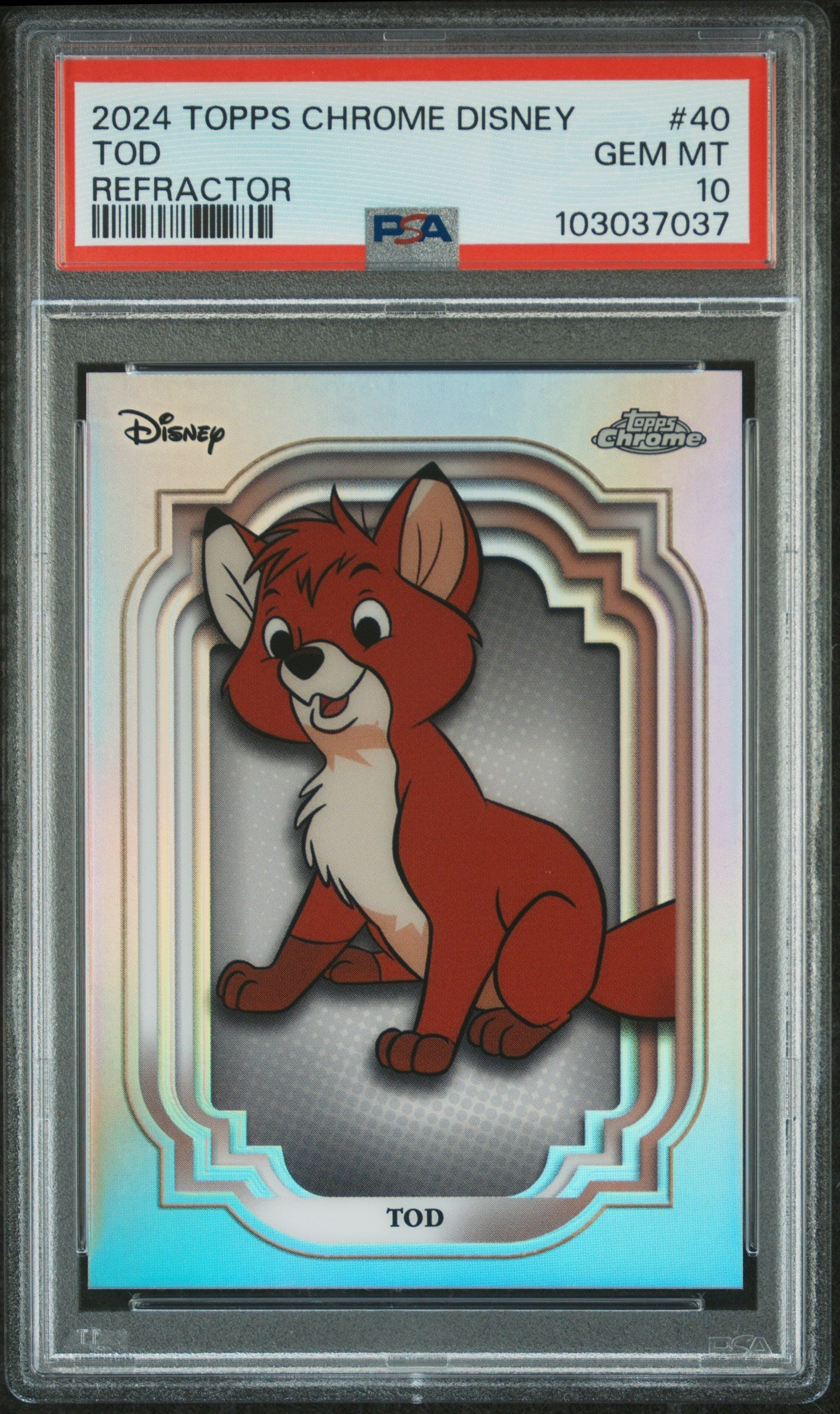 Tod #40 Refractor PSA 10 Topps Chrome Disney 2024、mySite、waistdrama