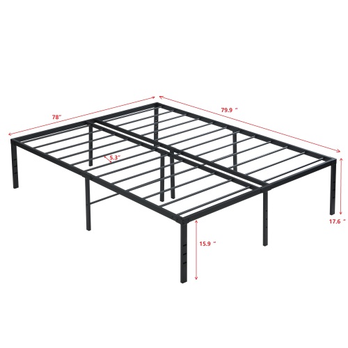 Twin Size Bed Frame , Heavy Duty Metal Bed Frame , Quick & Easy Assembly, No Noise, BlackTWIN、、casual