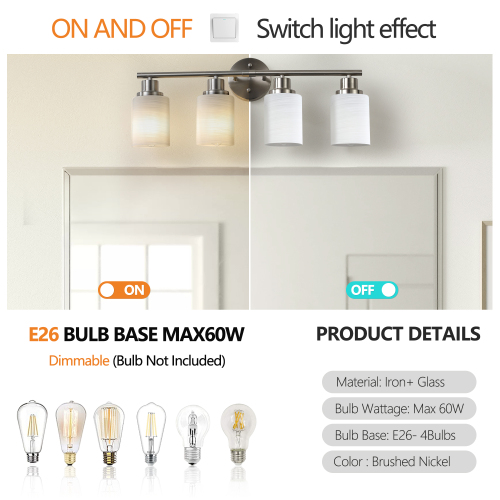 31" Modern 5-Light Vanity Wall Sconce, Golden Finish with Frosted Glass Shades for Bathroom or Hallway Lighting (No Bulbs)、、eastwooduniform