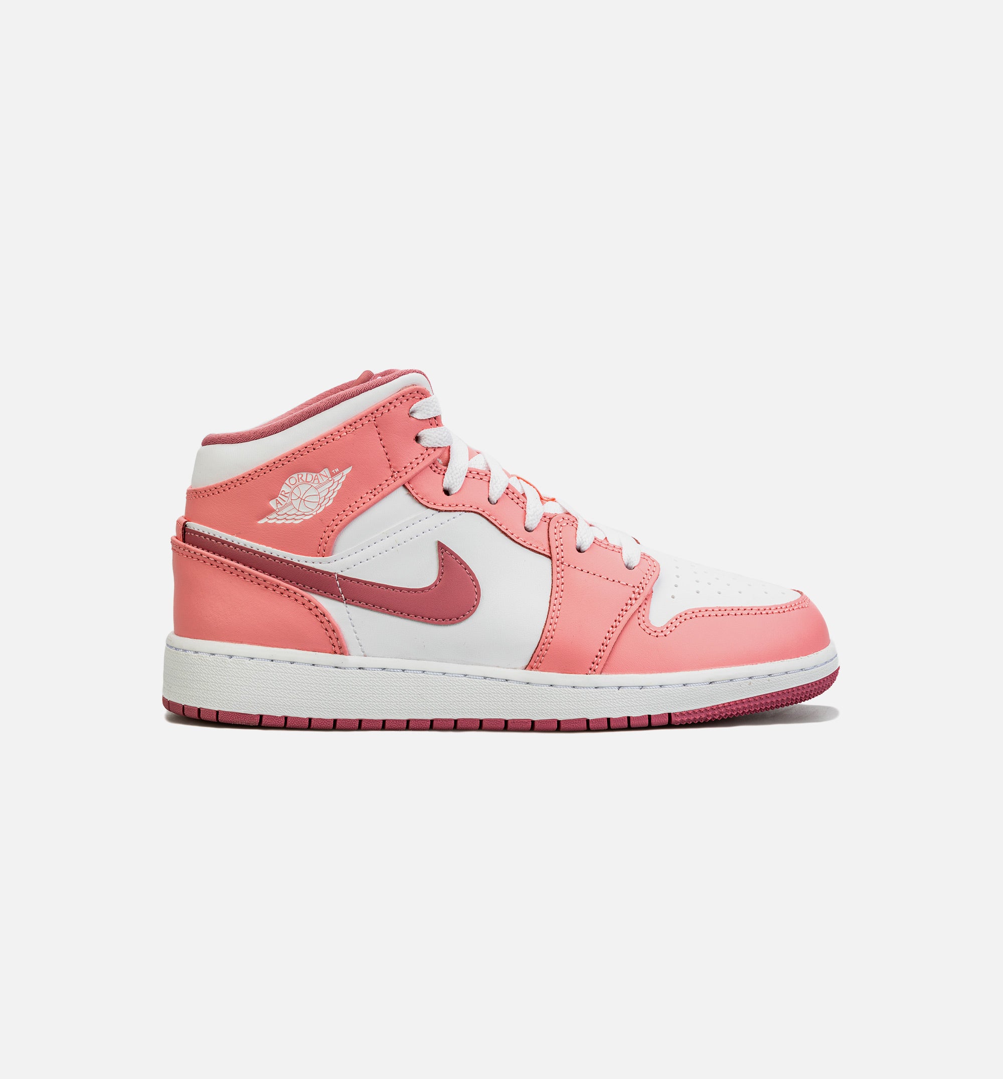 Air Jordan 1 Retro Mid Valentines Day Grade School Lifestyle Shoe - Pink/White Free Shipping、mySite、dreamappss