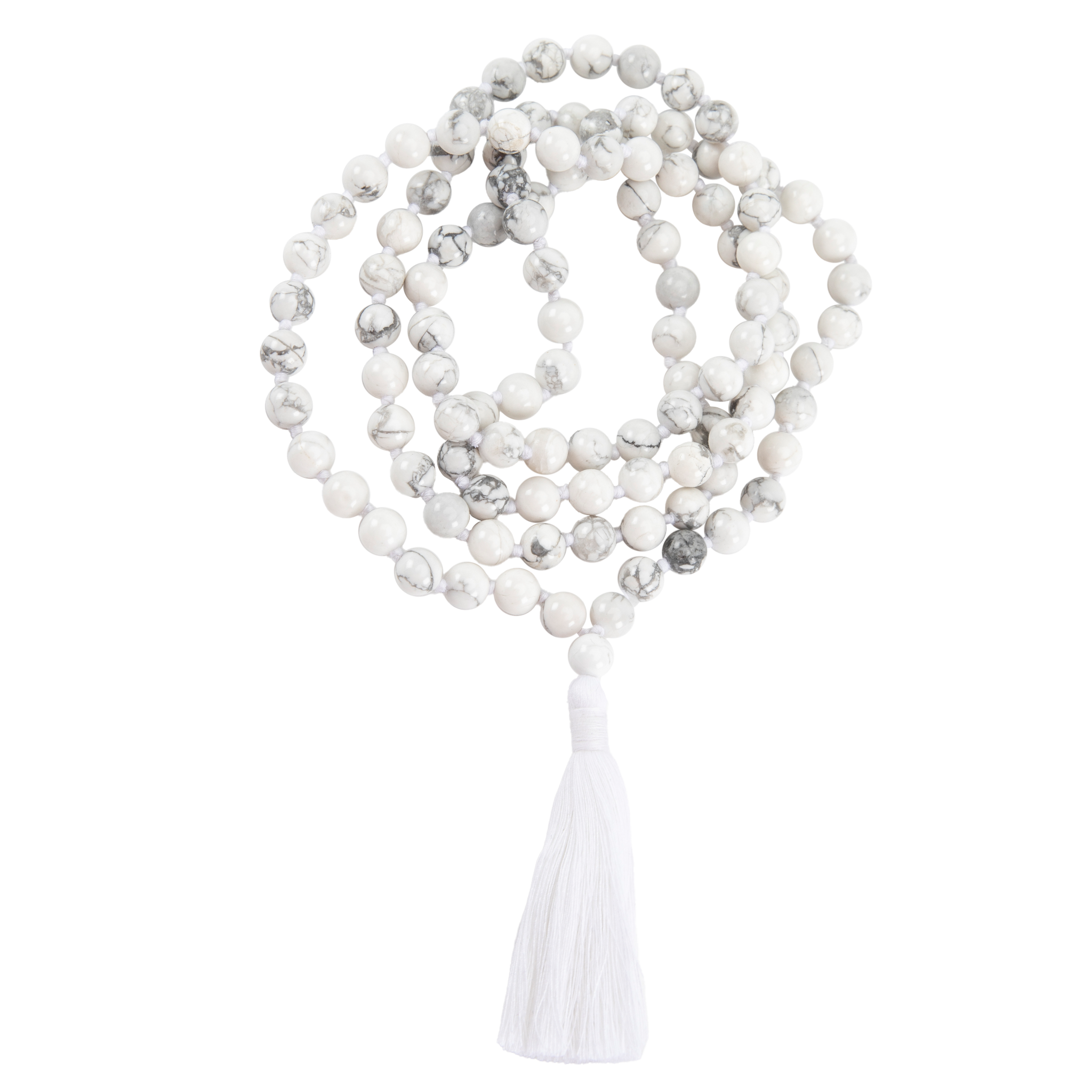 Handmade Prayer Beads: Howlite Mala、mySite、topwebapps