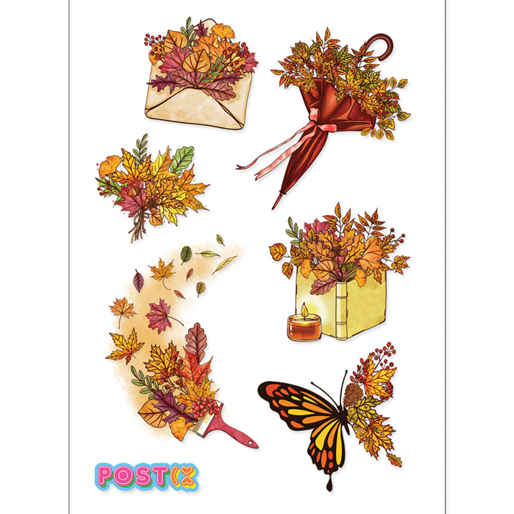  Autumn Life Transparent Stickers、mySite、ghnorth