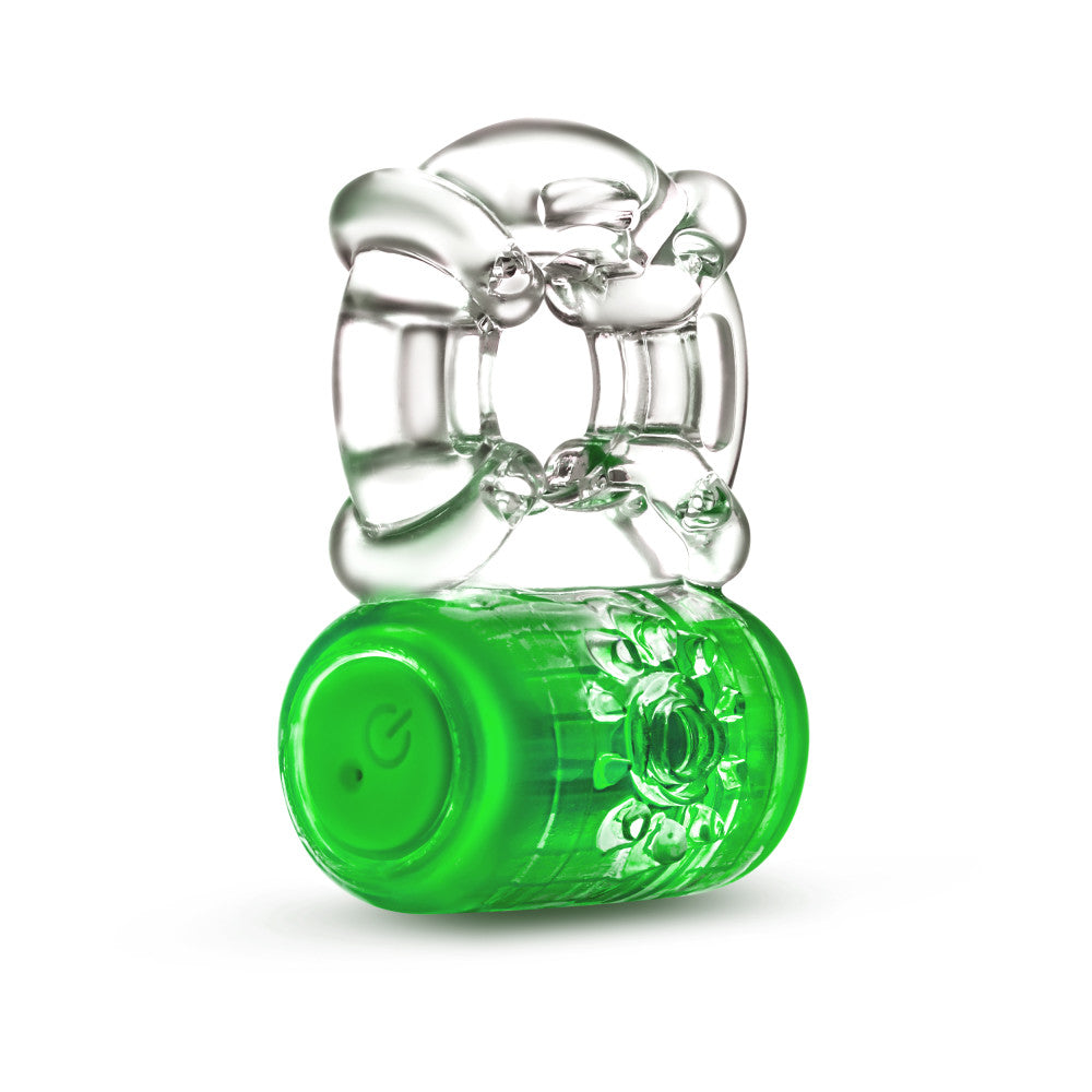 Play With Me By Blush® | Pleaser: Rechargeable Vibrating Penis Ring – Neon Green、mySite、bottomscart