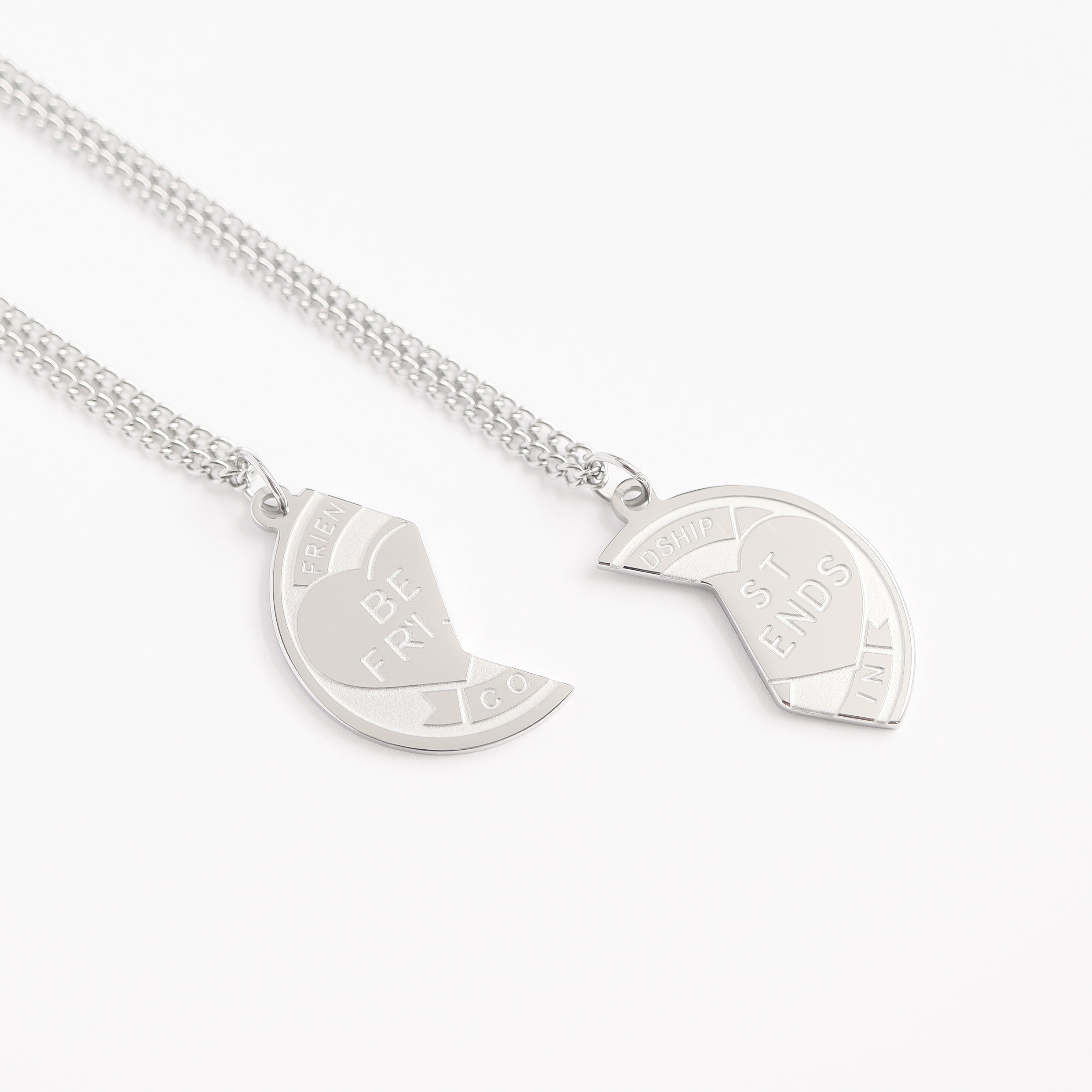 Stainless Steel Best Friend Break Apart Friendship Necklace / SBB0098、mySite、dreamappss