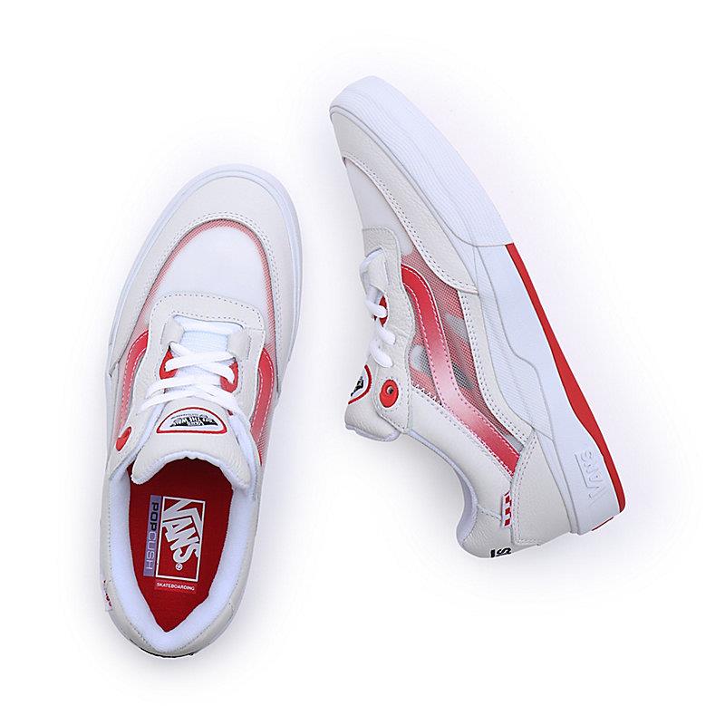  Vans Leather Wayvee - True White/Red、mySite、merchandisen