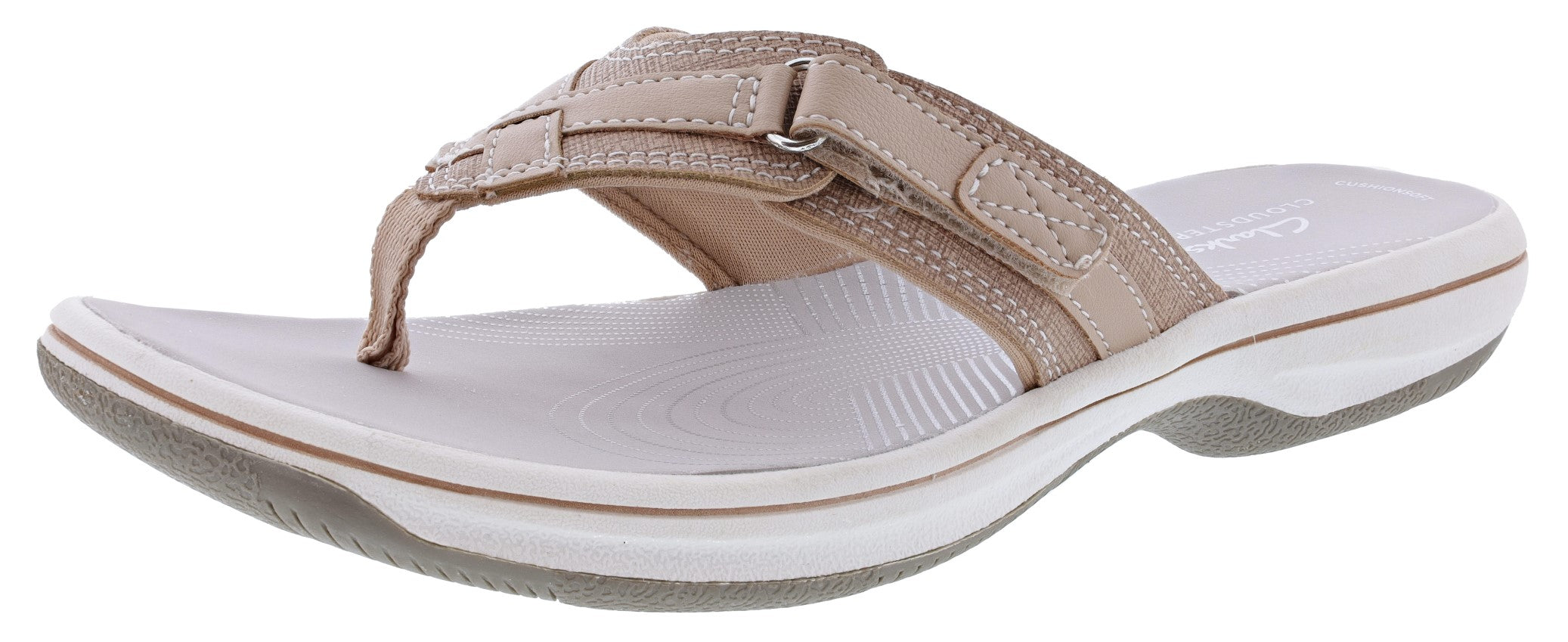 Clarks Women's Breeze Sea Adjustable Strap Comfort Flip Flops、mySite、dreamappss