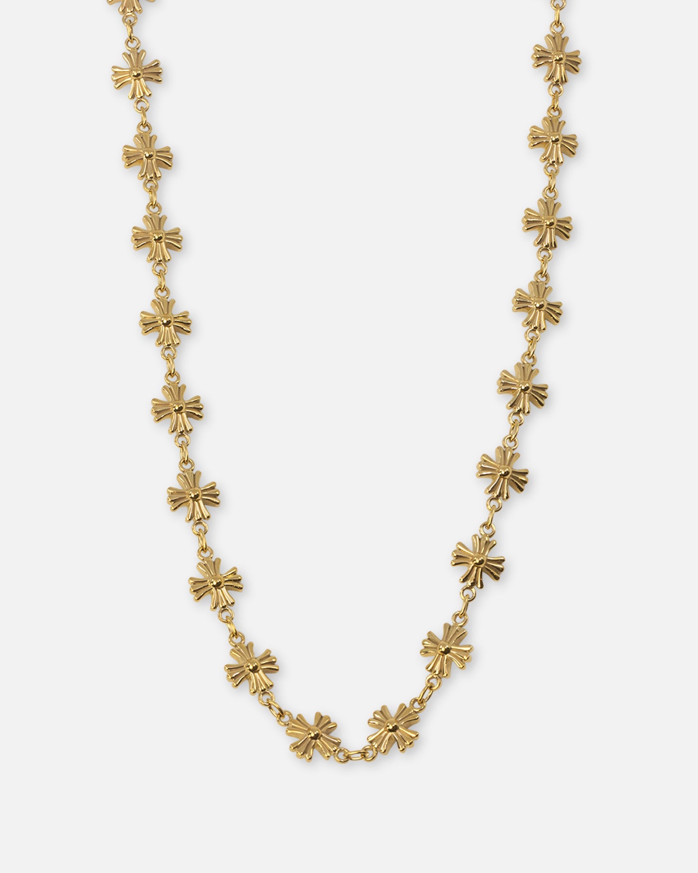 Saint Morta Chrome Cross Chain Necklace Gold、mySite、zt4zffjzw