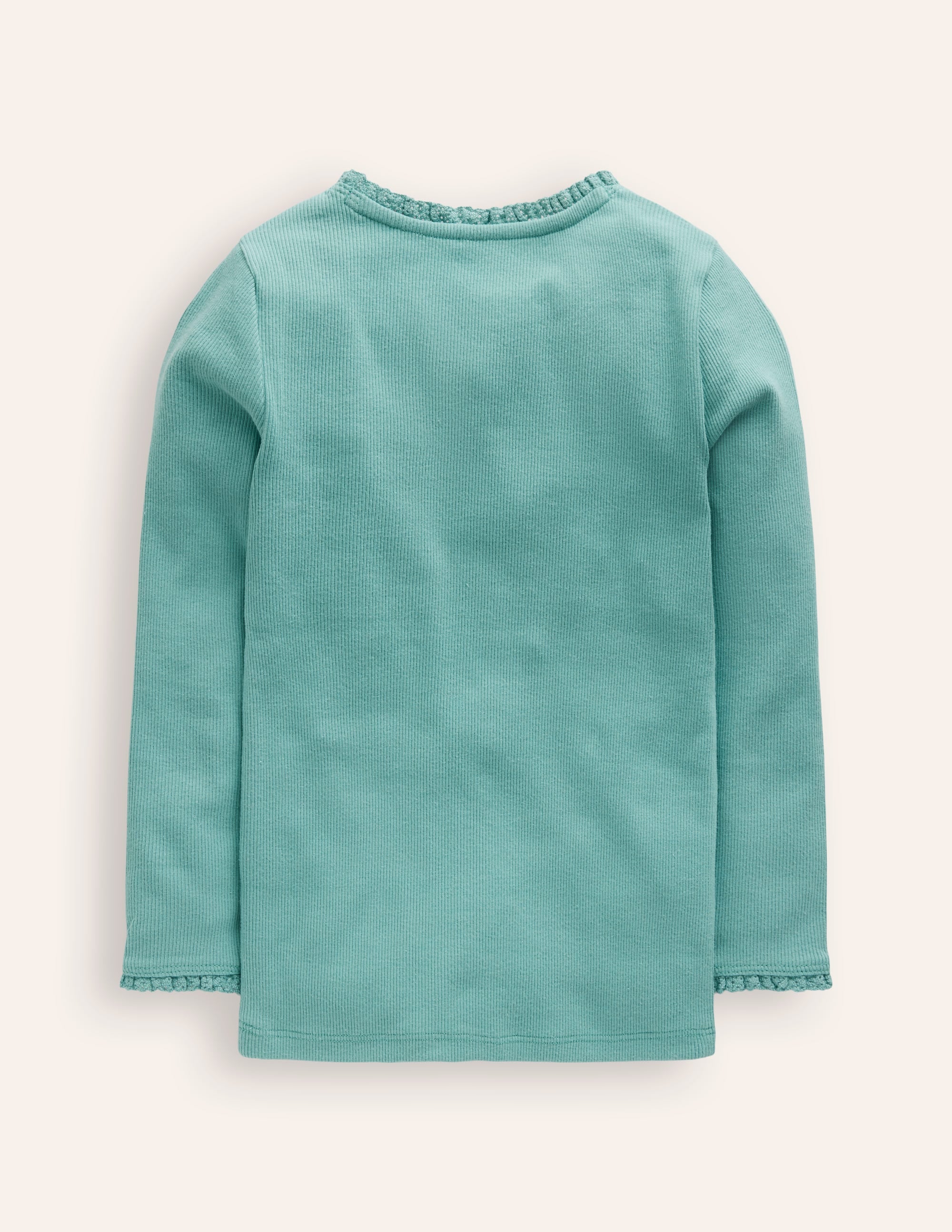  Ribbed Long Sleeve T-Shirt-Brook Blue、mySite、ashleygrahame