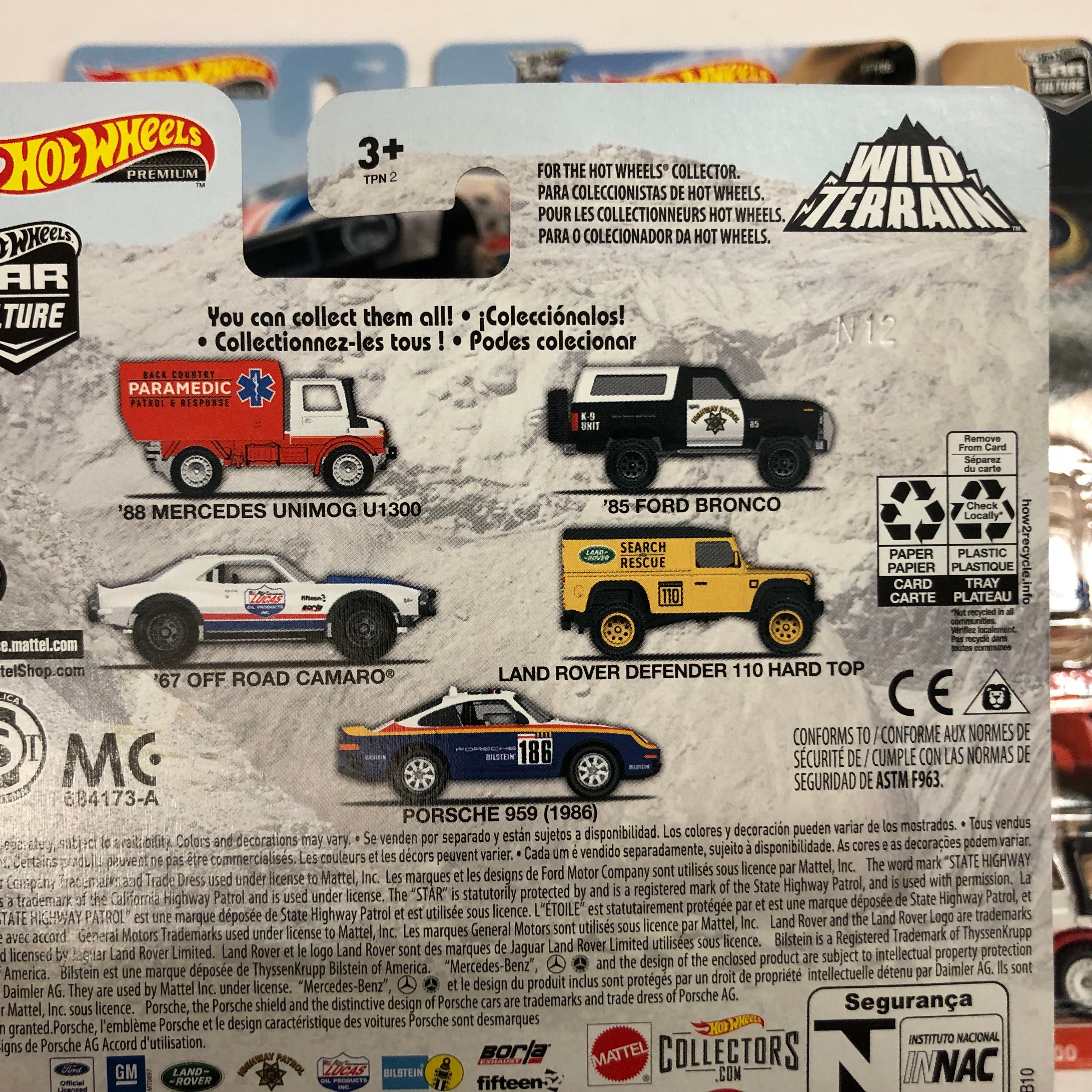 Wild Terrain Complete 5 Car Set * Hot Wheels Car Culture、mySite、hgirdovlk