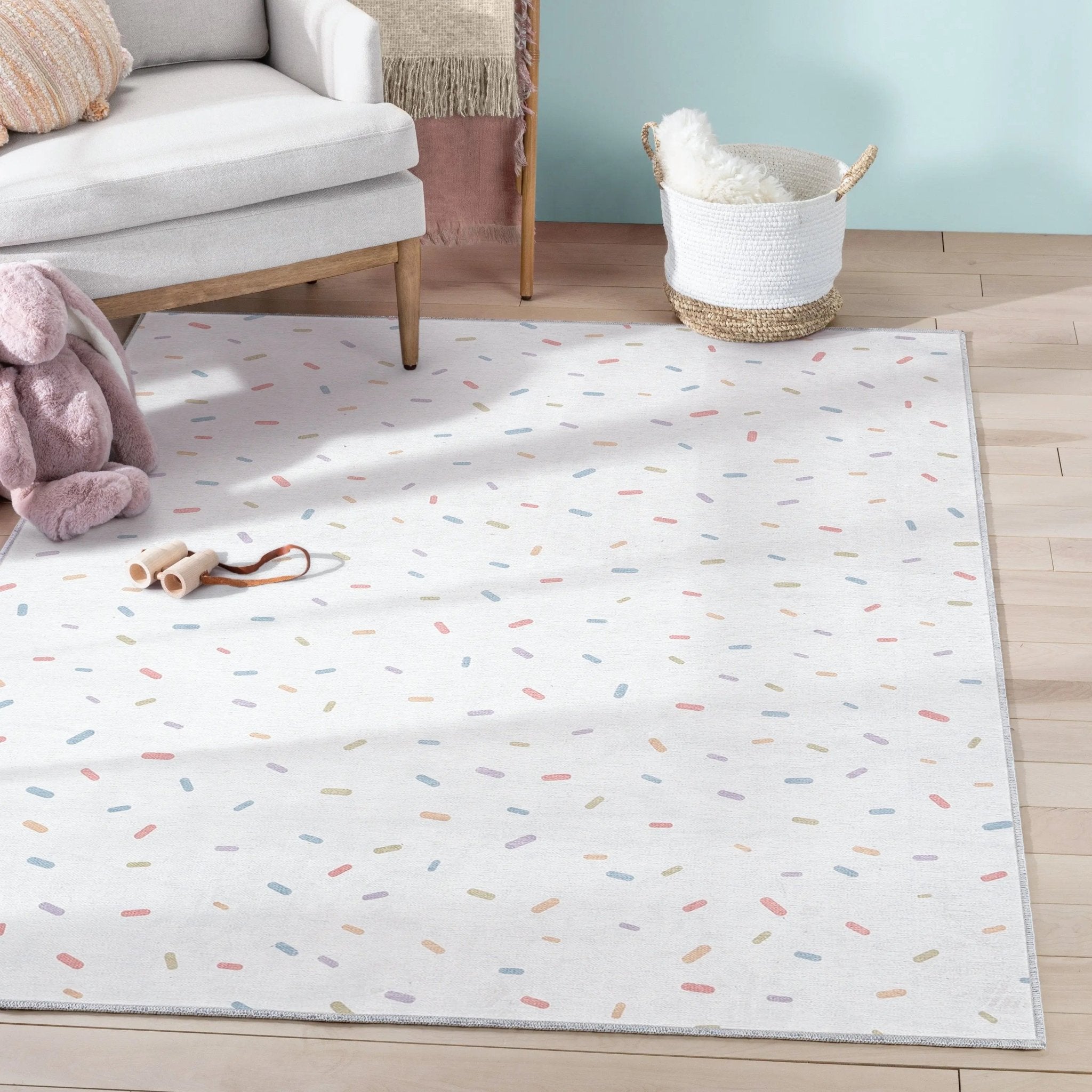 Sprinkles Modern Multi Color Area Flat-Weave Rug、mySite、gigharbornorthrealestate