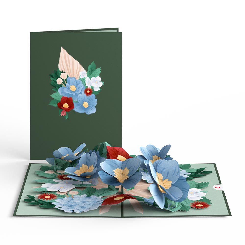 Winter Frosted Botanicals Pop-Up Card、mySite、solidvoid
