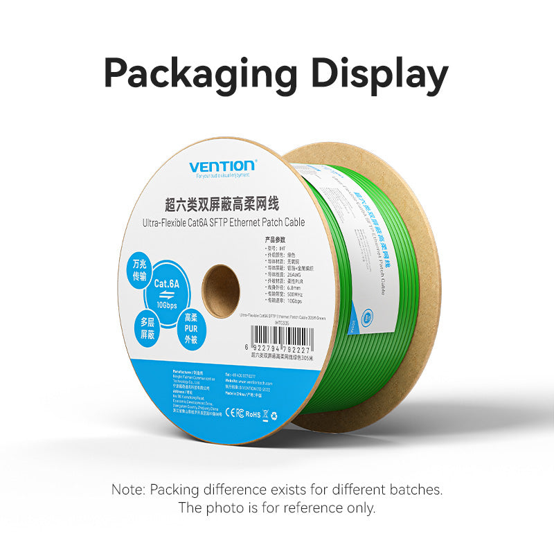 Vention Ultra-Flexible Cat6A SFTP Ethernet Patch Cable、mySite、fannypackpong