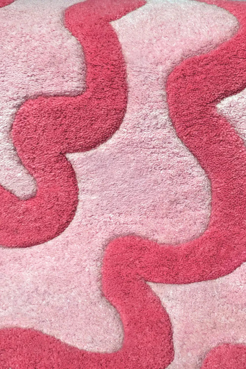 Pink Burst Oval Hand Tufted Wool Rug、mySite、gigharbornorthrealestate