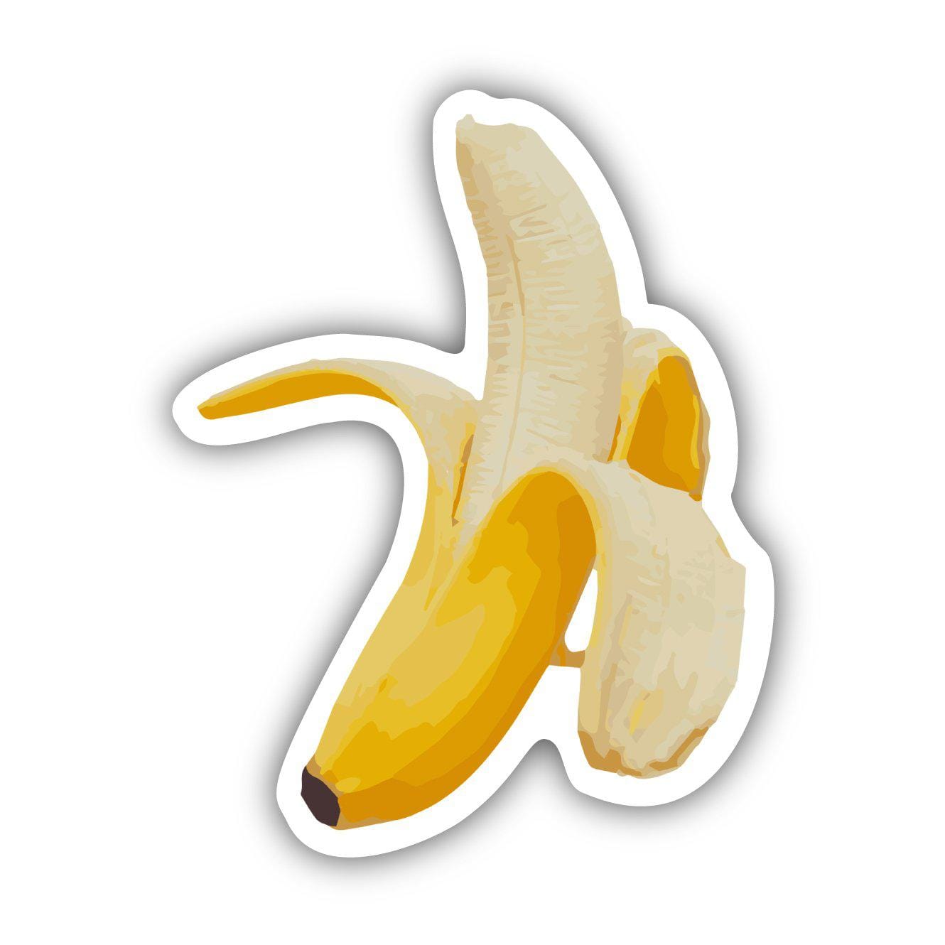  Half Peeled Banana Sticker、mySite、elrpsem3k