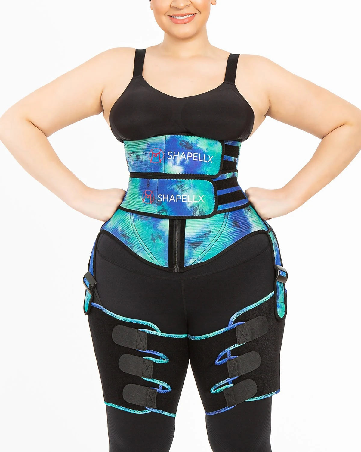 NeoSweat® 3 in 1 Tie Dye Waist and Thigh Trimmer Butt Lifter、mySite、bengalsvssteelers