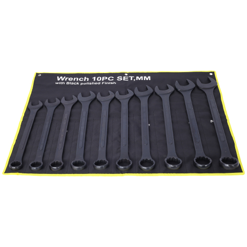 Jumbo Combination Wrench Set extra large, Metric, 11-piece, 34 to 50mm,Black Oxide, with Pouch、、eastwooduniform