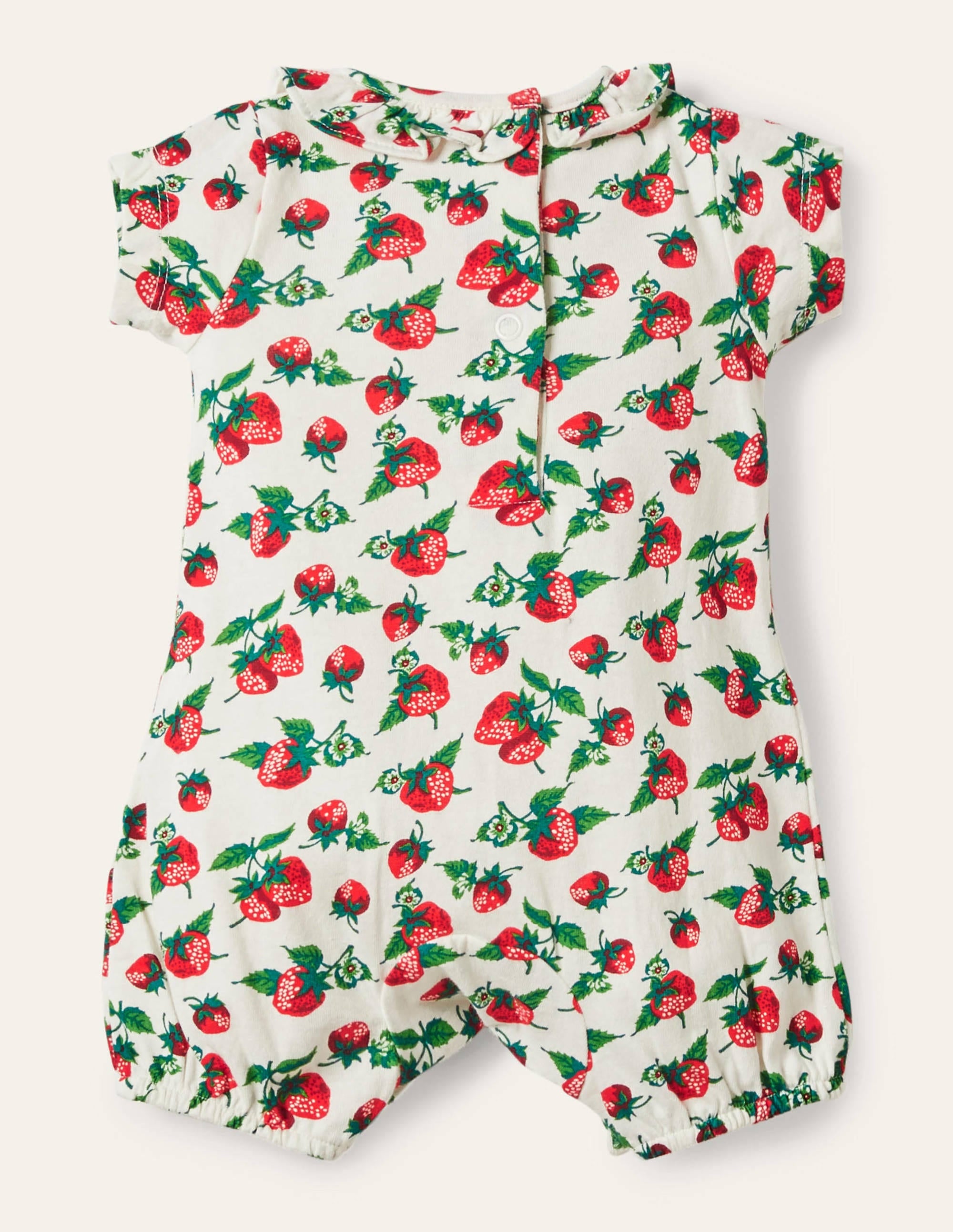  Jersey Romper-Ivory Strawberry Patch、mySite、ashleygrahame