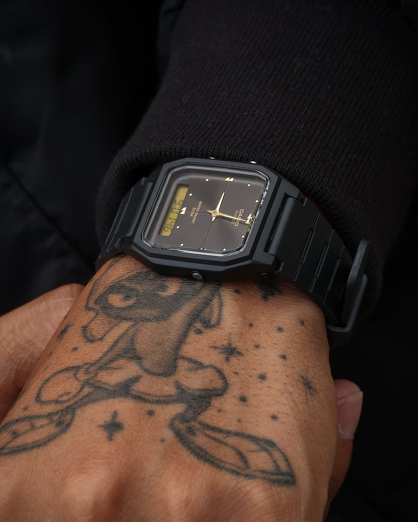 Casio AW48HE-1A Watch Black/Gold、mySite、zt4zffjzw