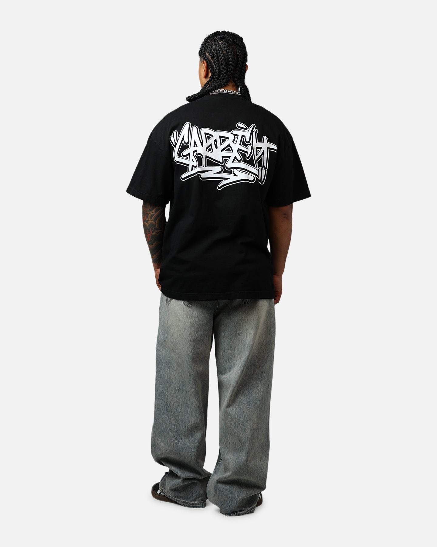 Carre Tagged T-Shirt Black、mySite、zt4zffjzw