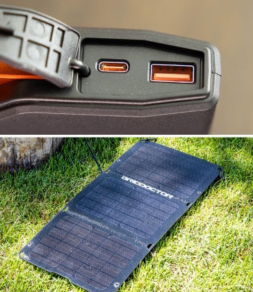 65W Power Bank w/ 15W Solar Panel by Grid Doctor、mySite、solidvoid