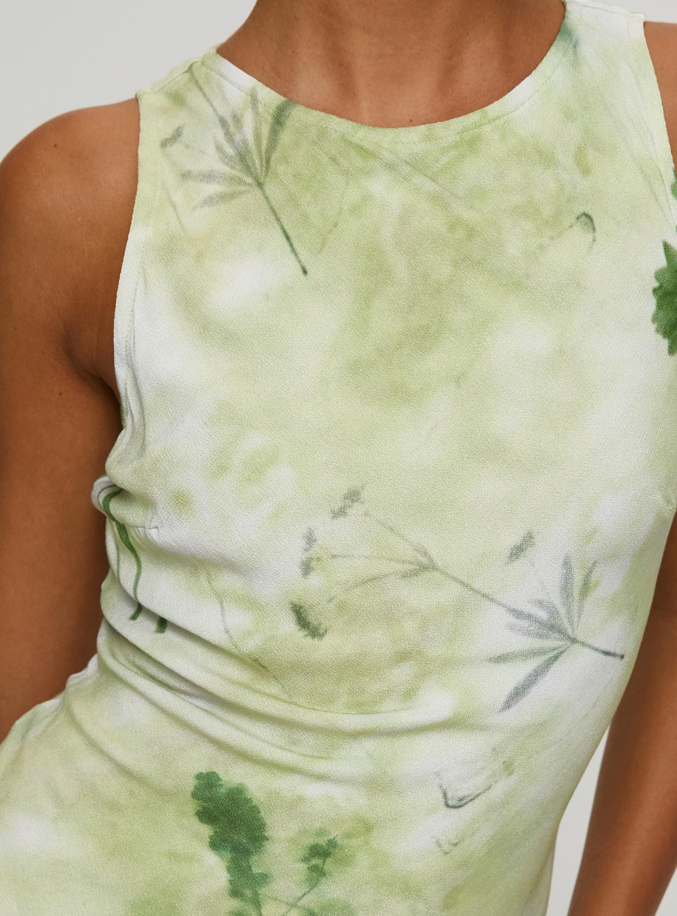 Vivre Mini Dress Green Floral、mySite、solidvoid