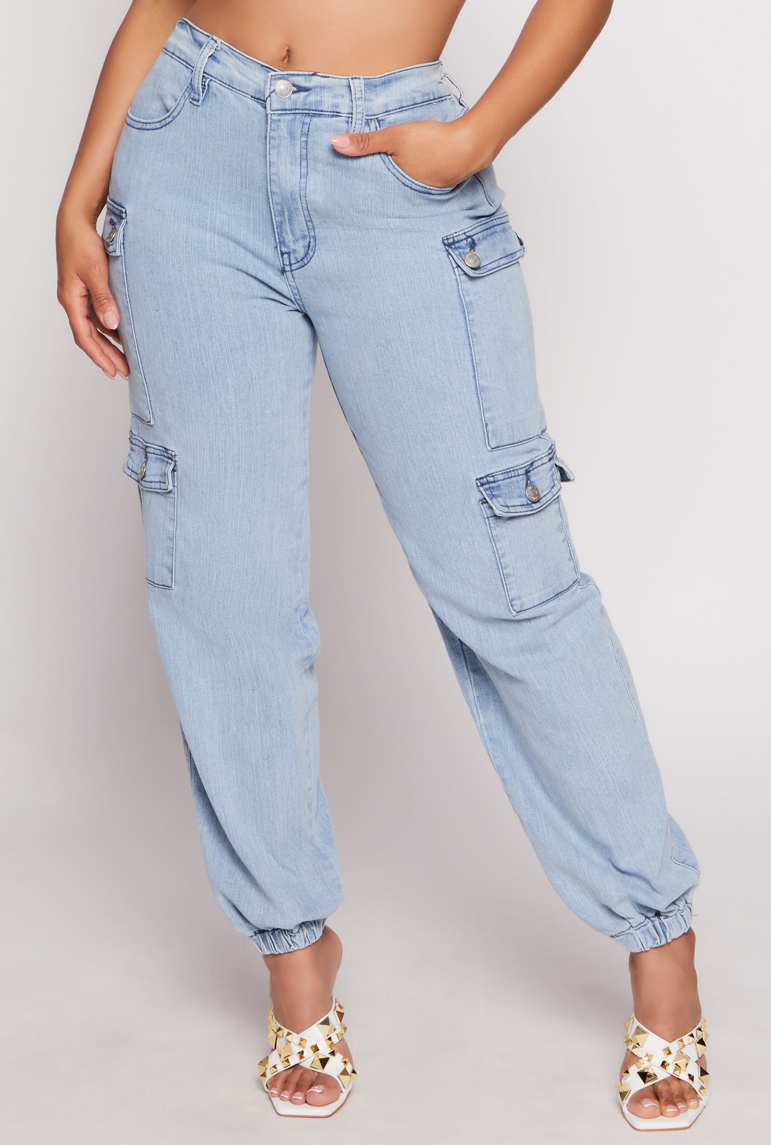 Almost Famous Cargo Denim Joggers、mySite、camillekostekn