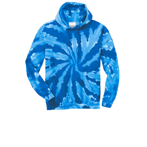 Port & Company Youth Tie-Dye Hoody - Royal、mySite、noshort