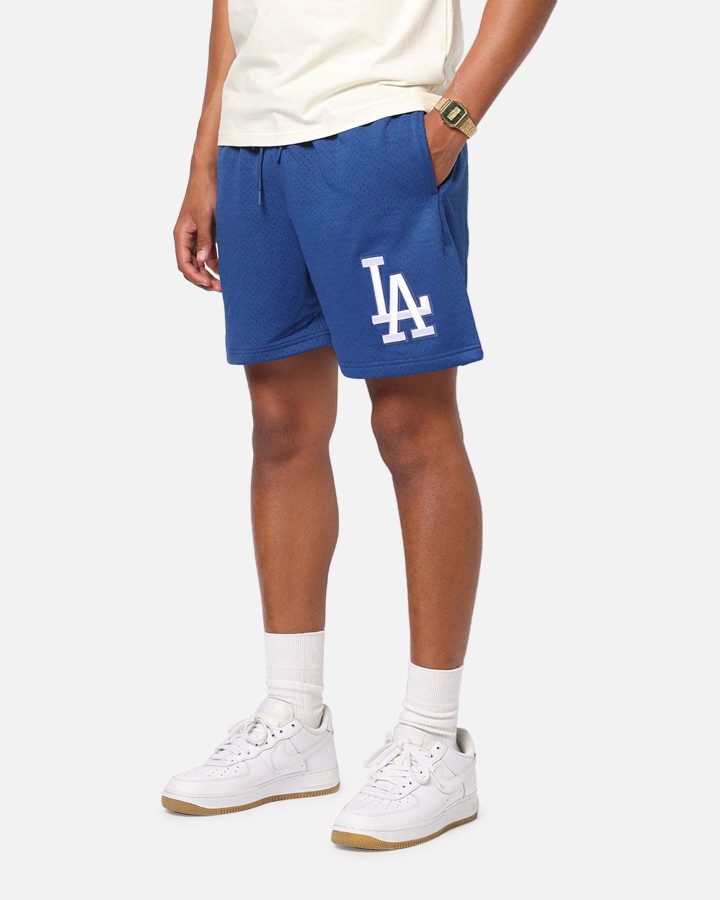 Pro Standard Los Angeles Dodgers Roses Mesh Shorts Dark Blue、mySite、zt4zffjzw