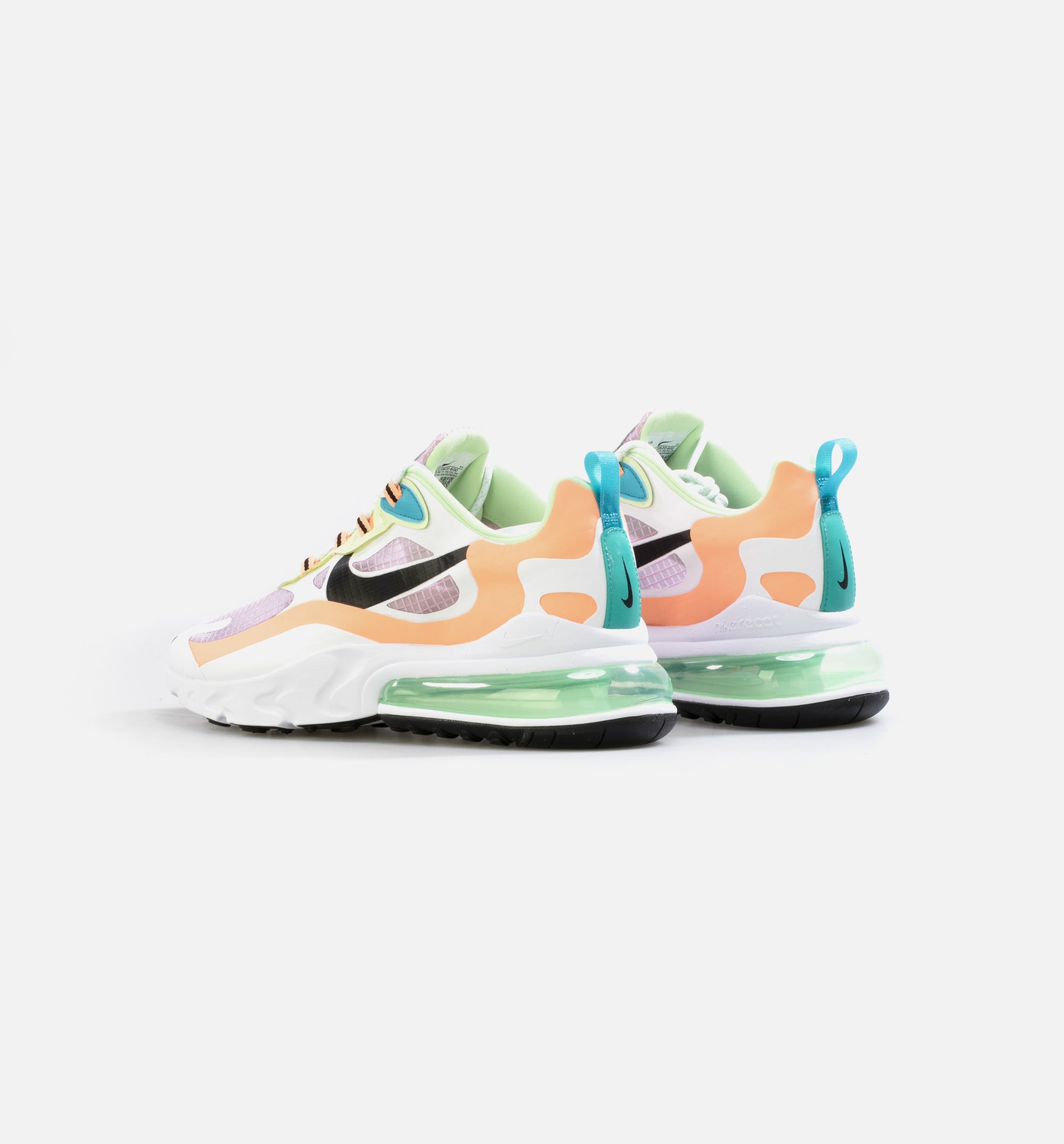 Air Max 270 React SE Womens Lifestyle Shoe - White/Pink/Green/Black、mySite、dreamappss