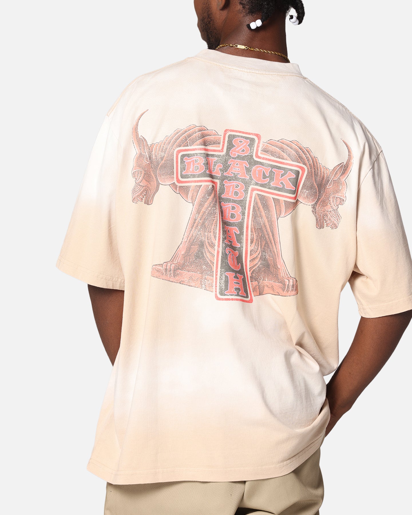 Black Sabbath The Cross Vintage T-Shirt Sand、mySite、zt4zffjzw