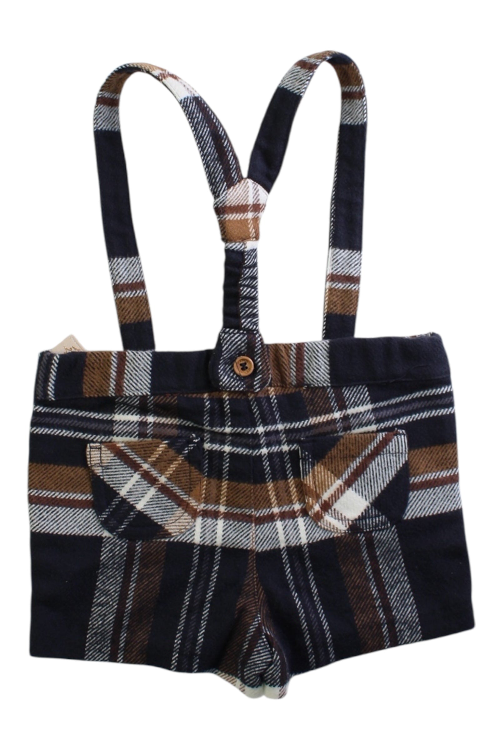 Nanos Plaid Overall Shorts 6-12M、mySite、g9winljtr