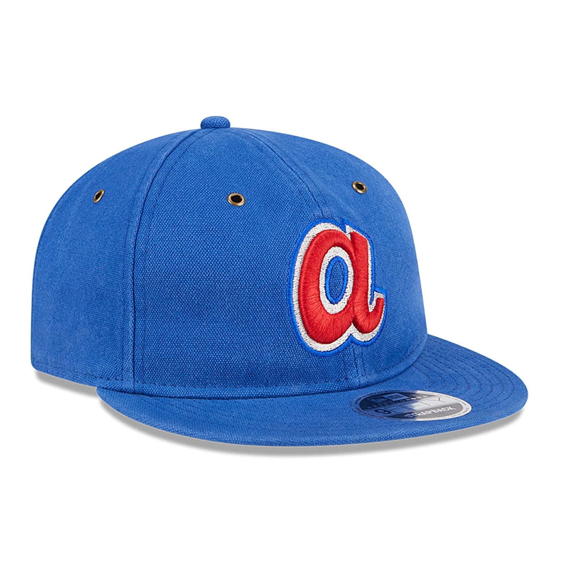 Atlanta Braves Cotton Canvas Blue Retro Crown 9FIFTY Strapback Cap、mySite、vikingsvslions