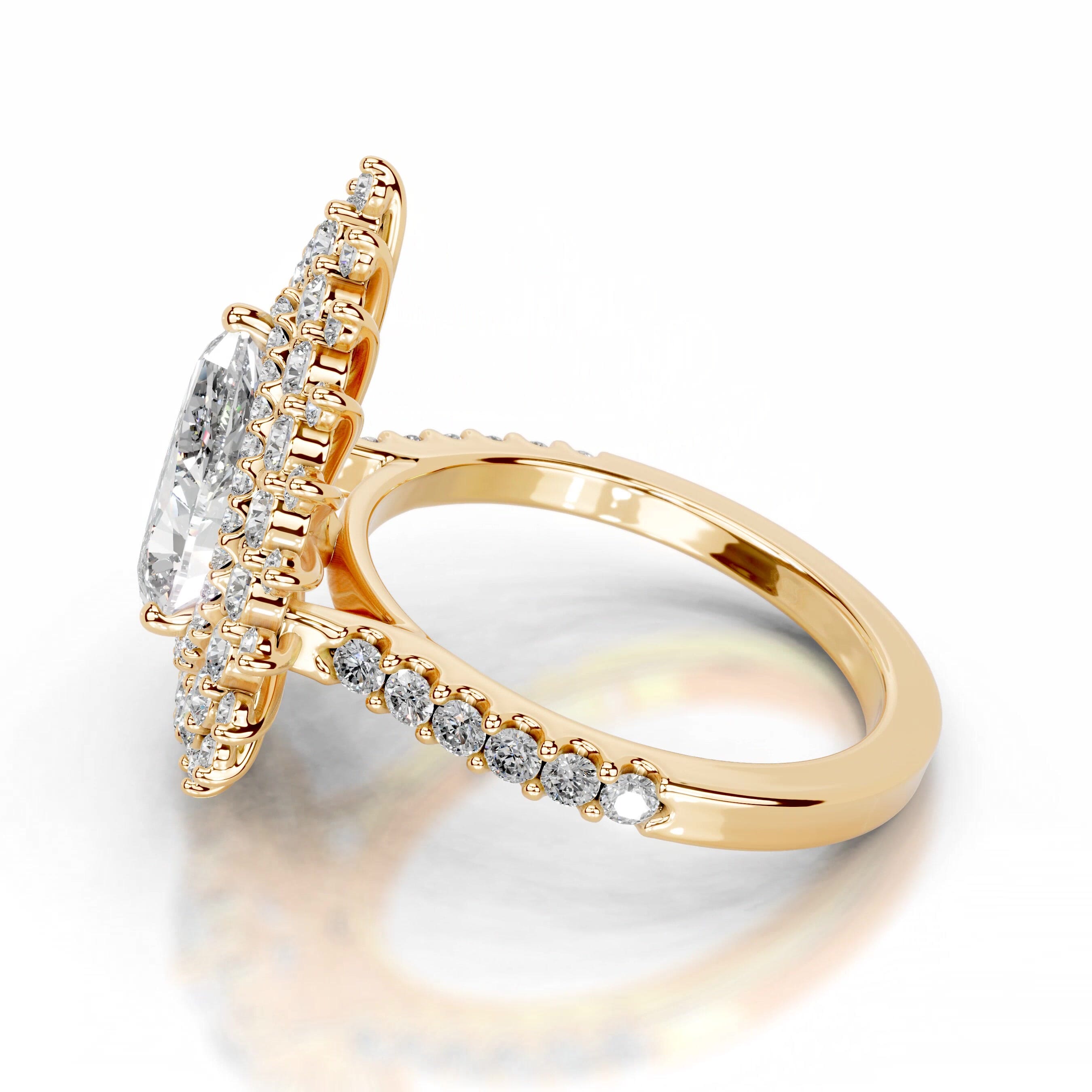 Clara Lab Grown Diamond Ring - 18K Yellow Gold、mySite、hinf8tx79