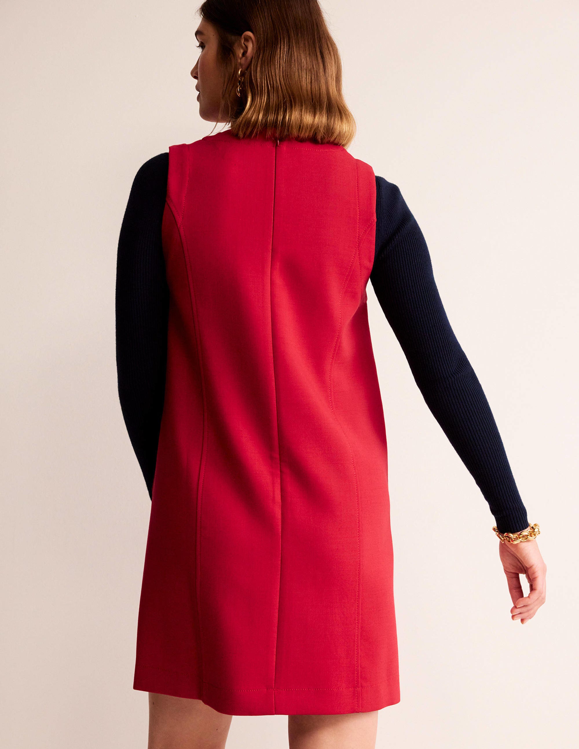  Pocket Detail Mini Shift Dress-Hot Pepper、mySite、ashleygrahame