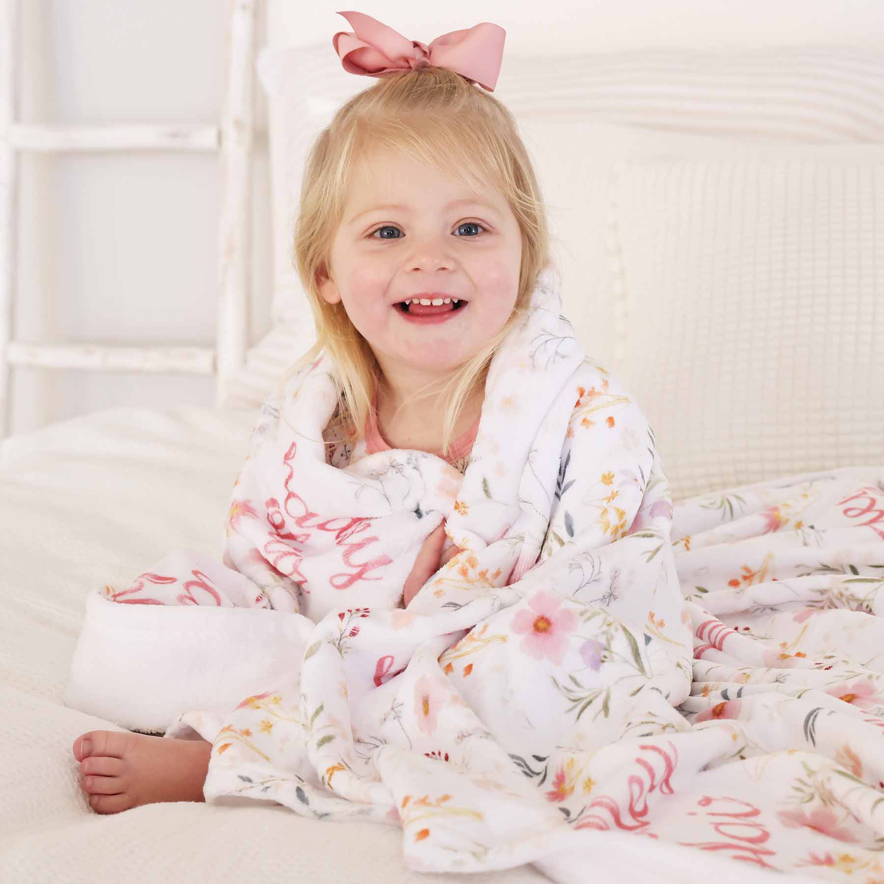  Winnie's Wildflowers Personalized Kids Blanket、mySite、layawaytickets